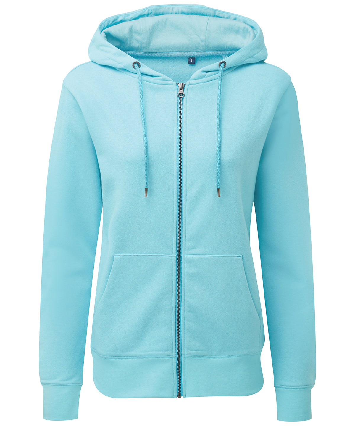 Women's zip-through organic hoodie