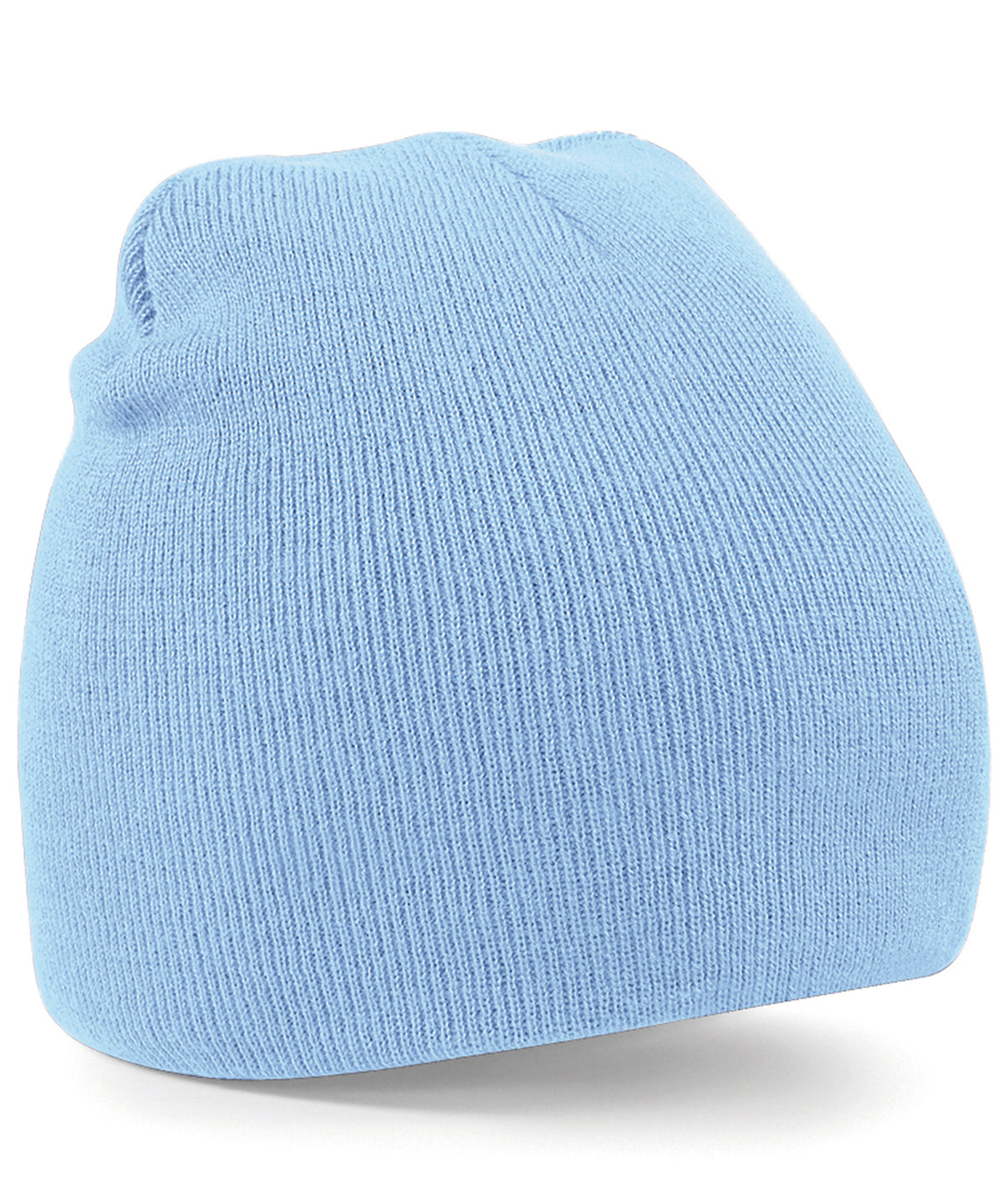 Two-tone pull-on beanie