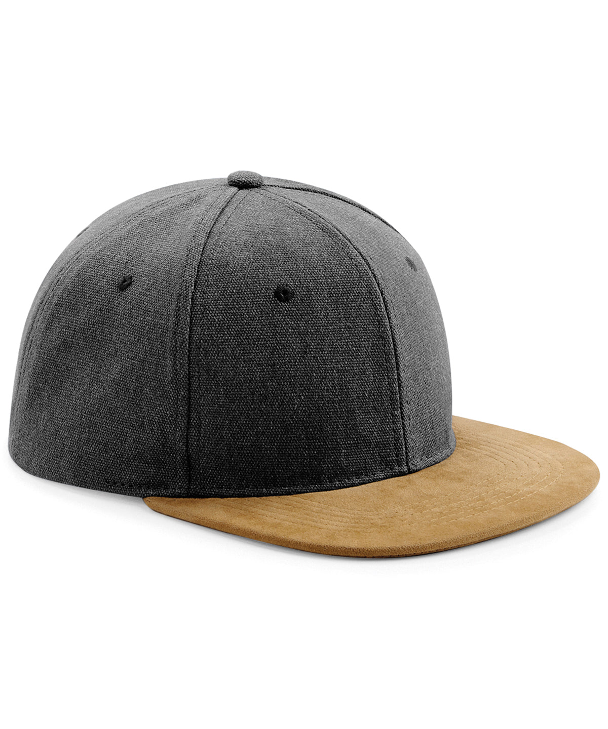 Suede peak snapback