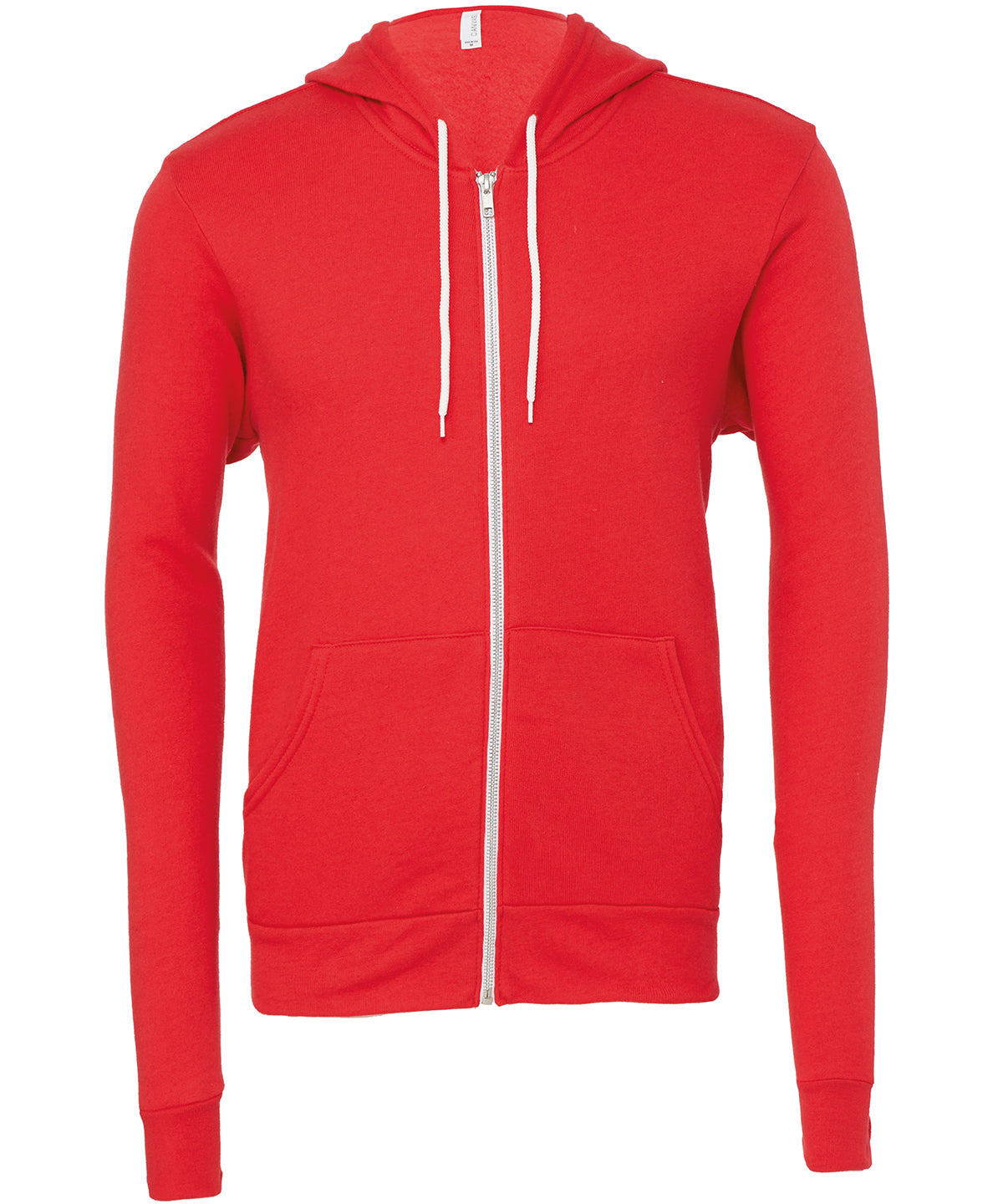 Unisex polycotton fleece full-zip hoodie