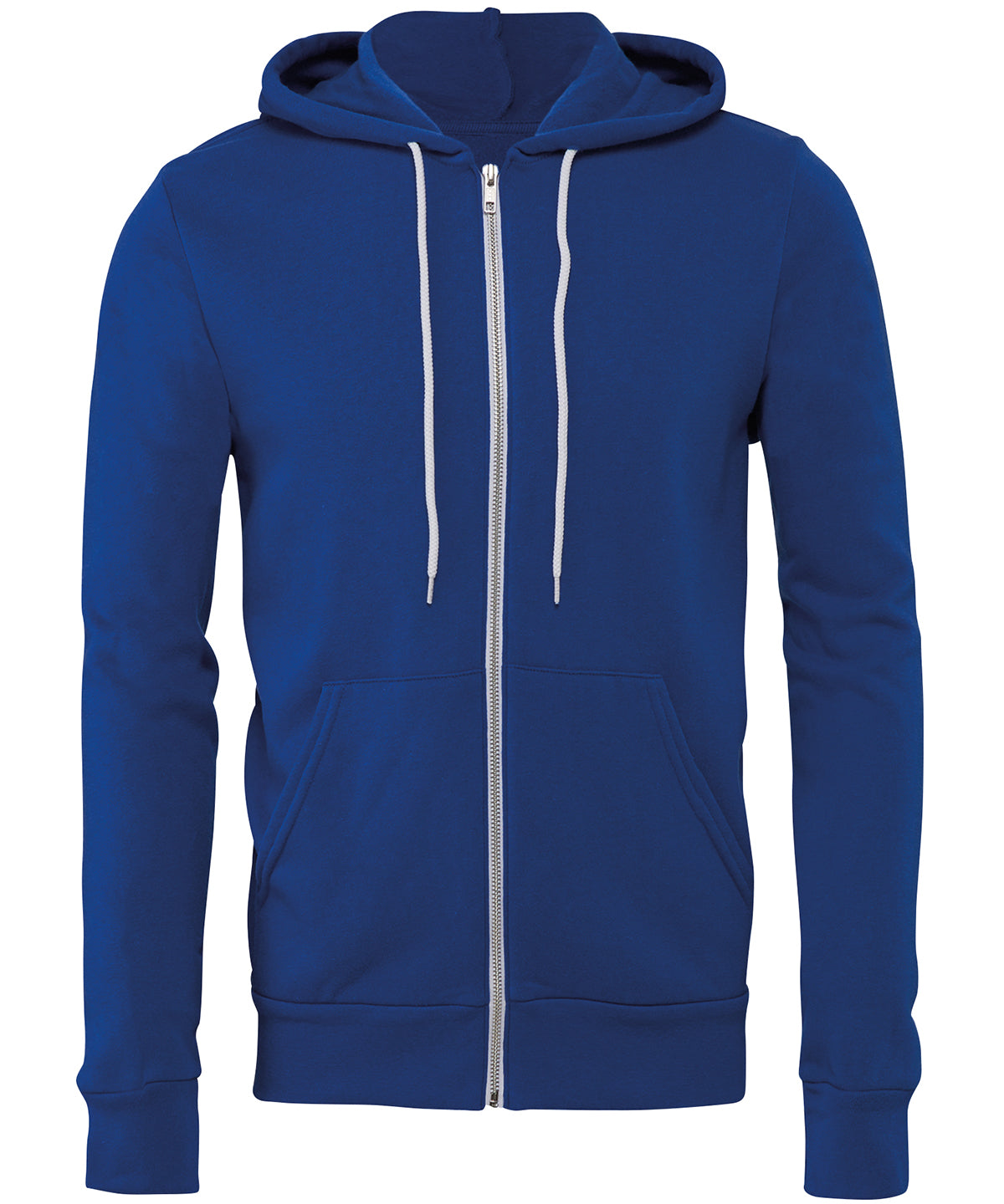 Unisex polycotton fleece full-zip hoodie