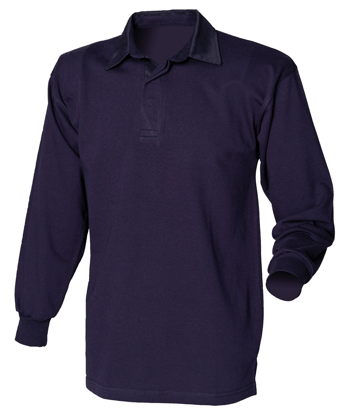 Long sleeve plain rugby shirt