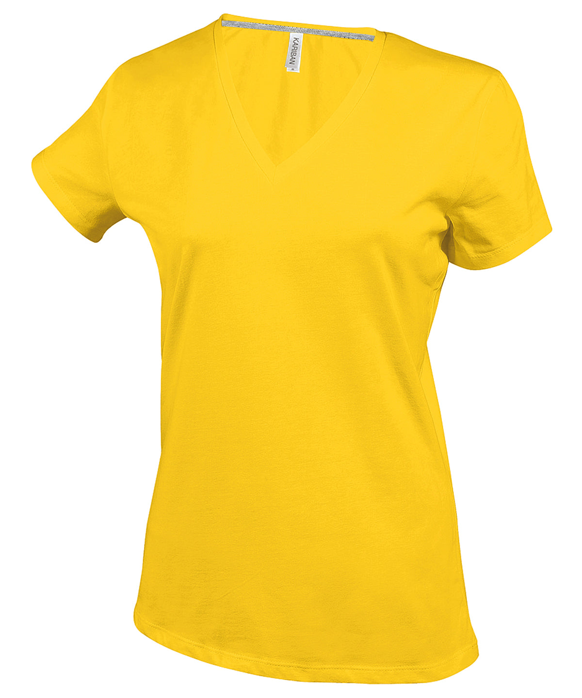 Ladies' short-sleeved V-neck T-shirt