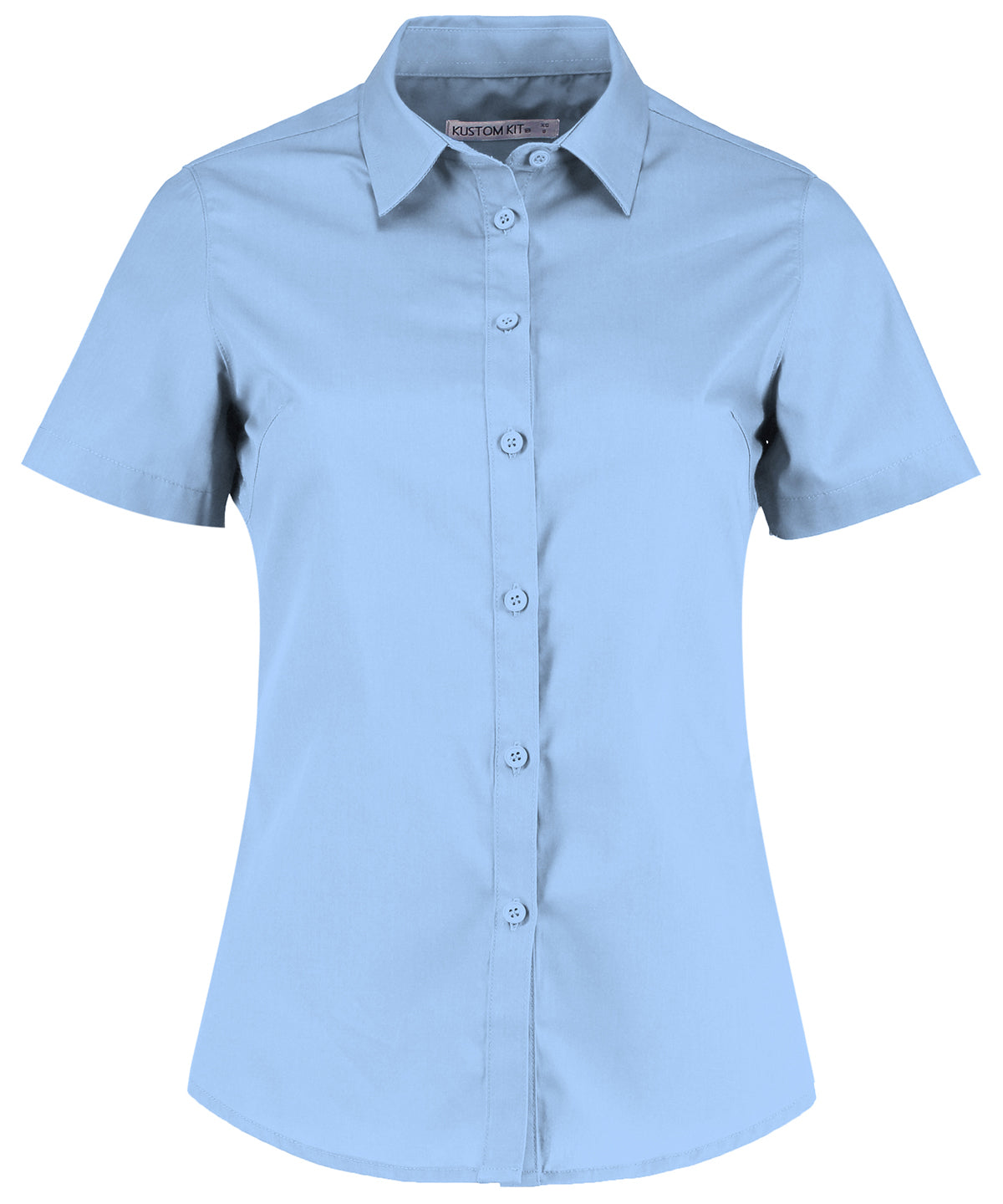 Women's poplin shirt short sleeve