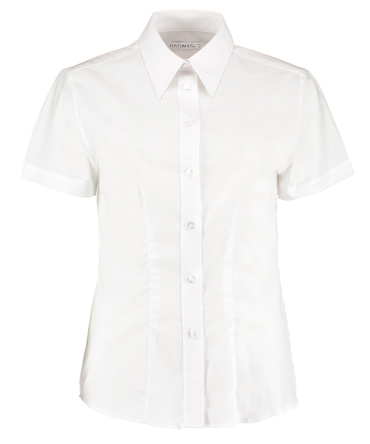 Women's workplace Oxford blouse short-sleeved (tailored fit)