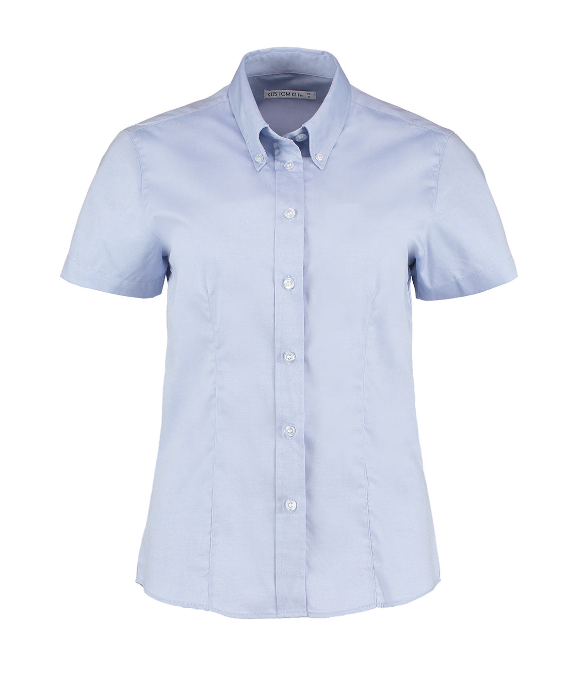 Women's corporate Oxford blouse short-sleeved (tailored fit)