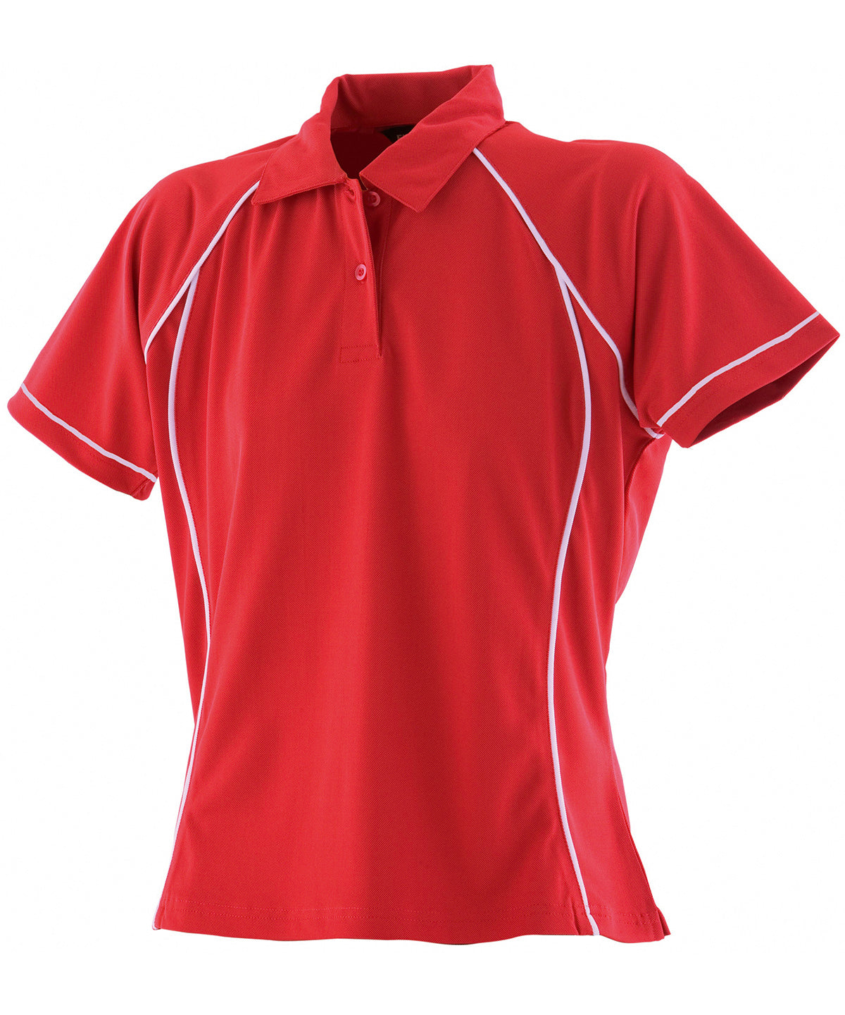 Women's piped performance polo