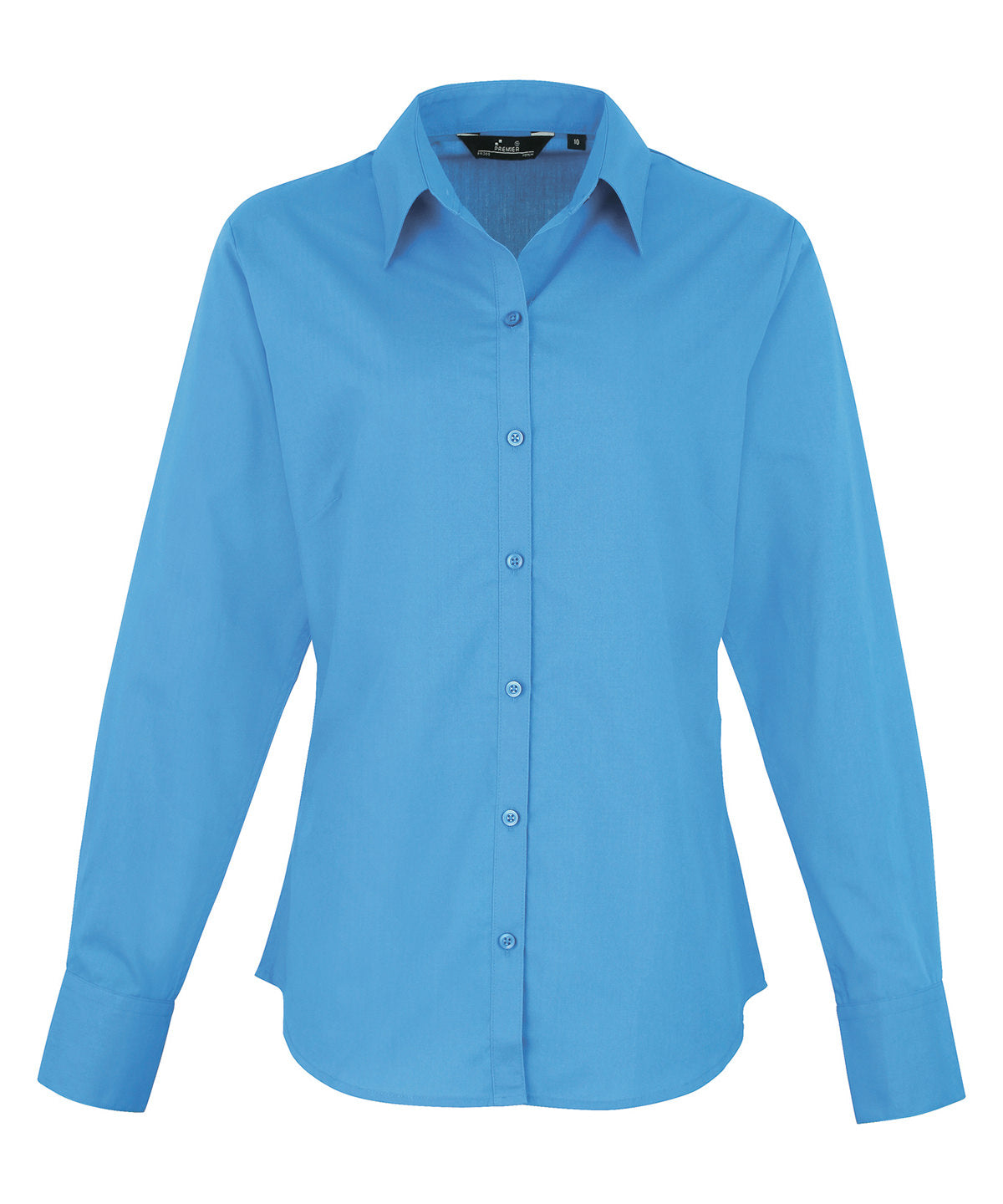 Women's poplin long sleeve blouse