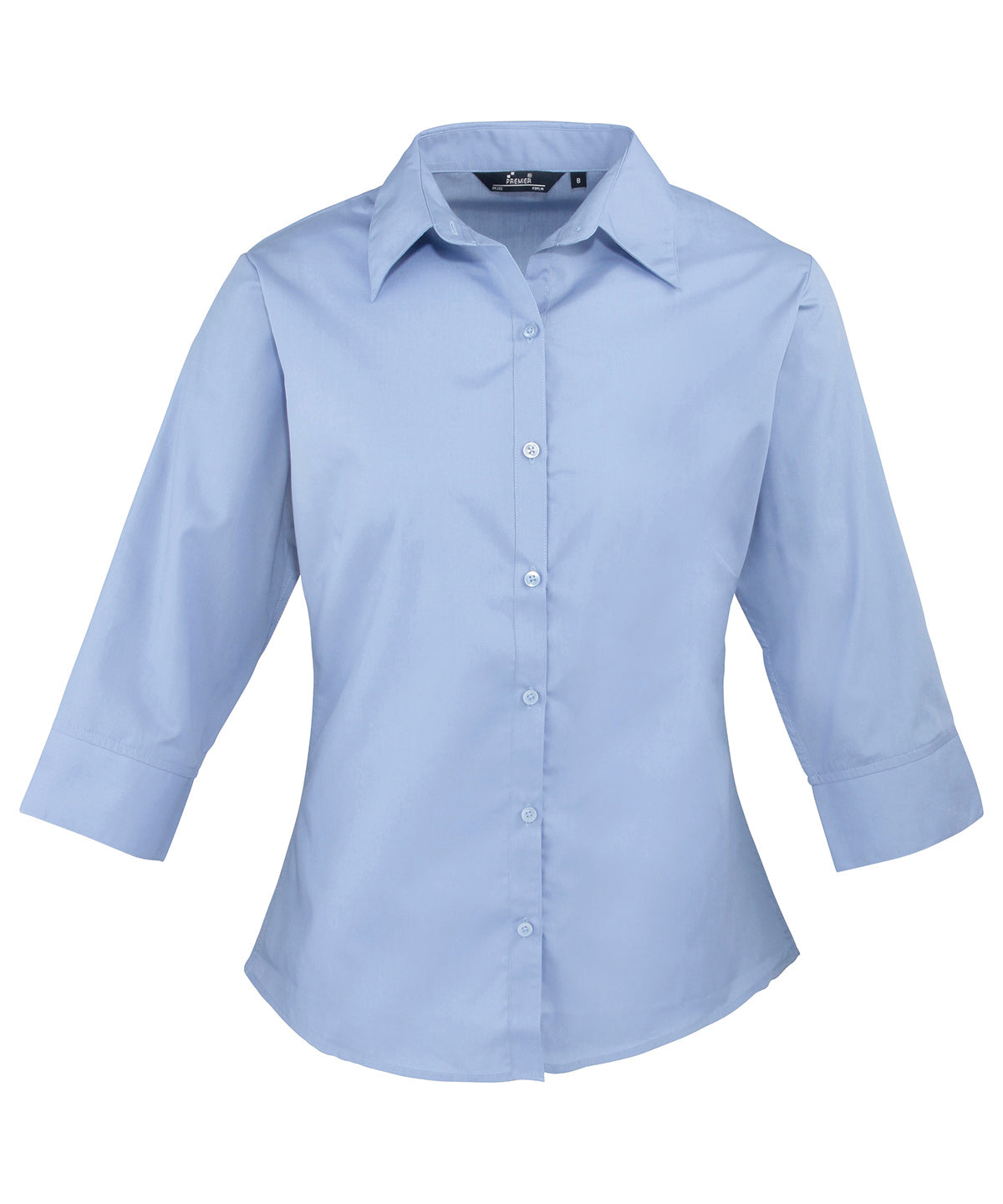 Women's ¾ sleeve poplin blouse