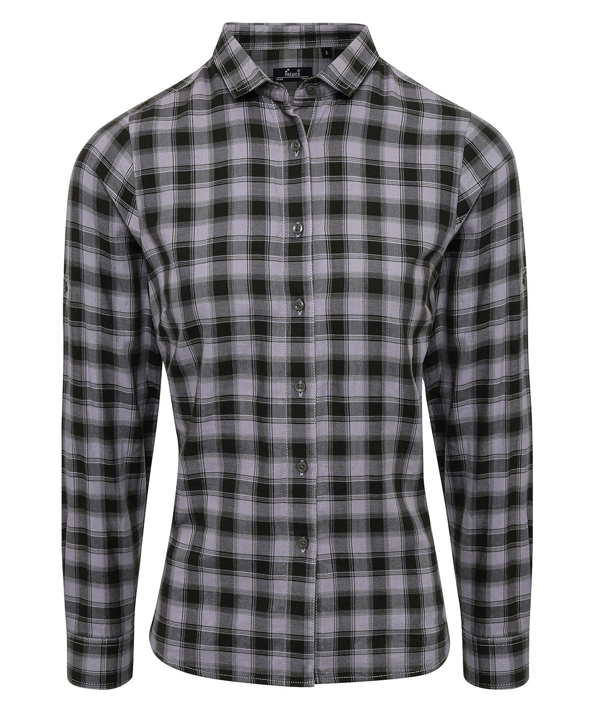 Women's Mulligan check cotton long sleeve shirt