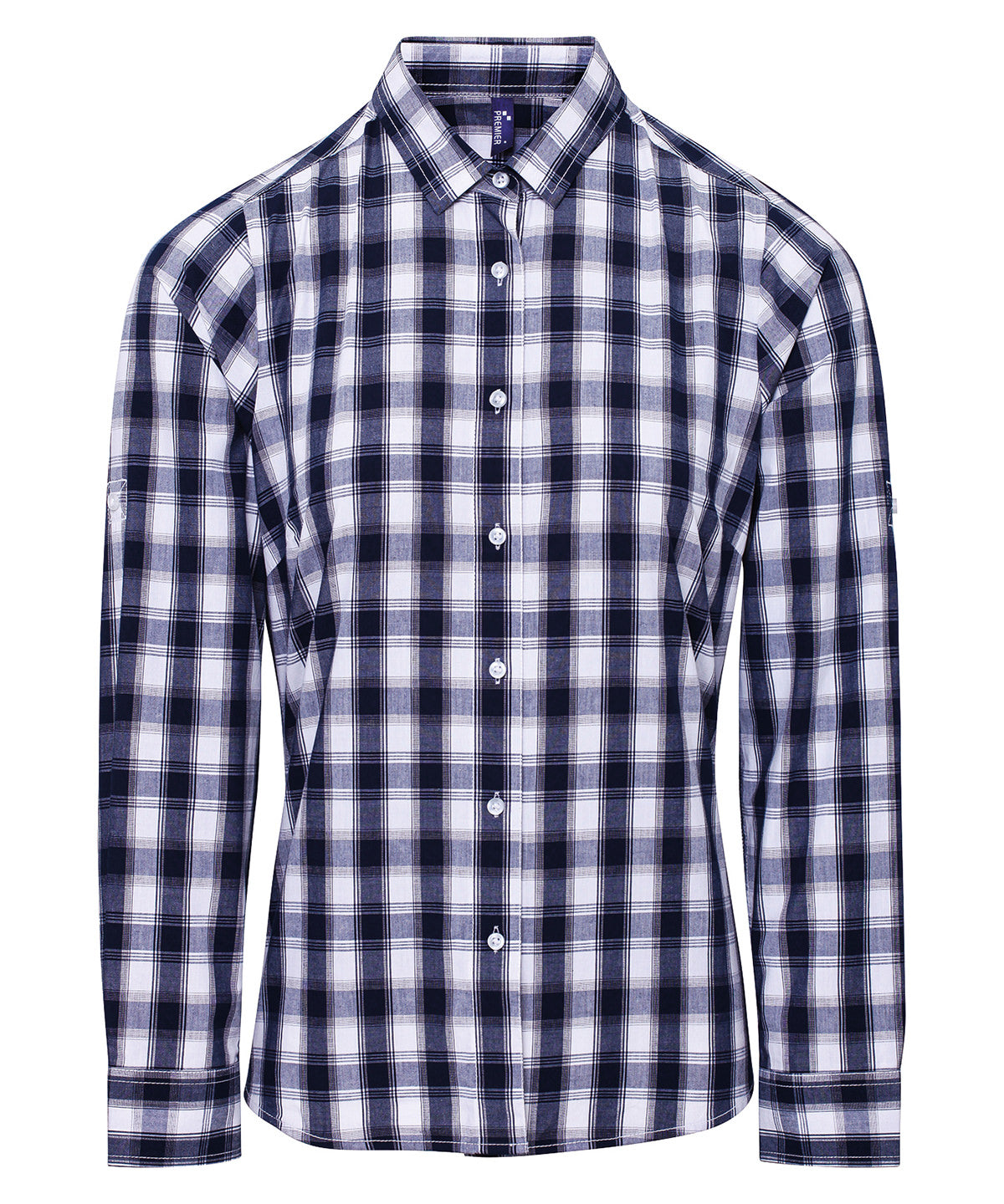 Women's Mulligan check cotton long sleeve shirt