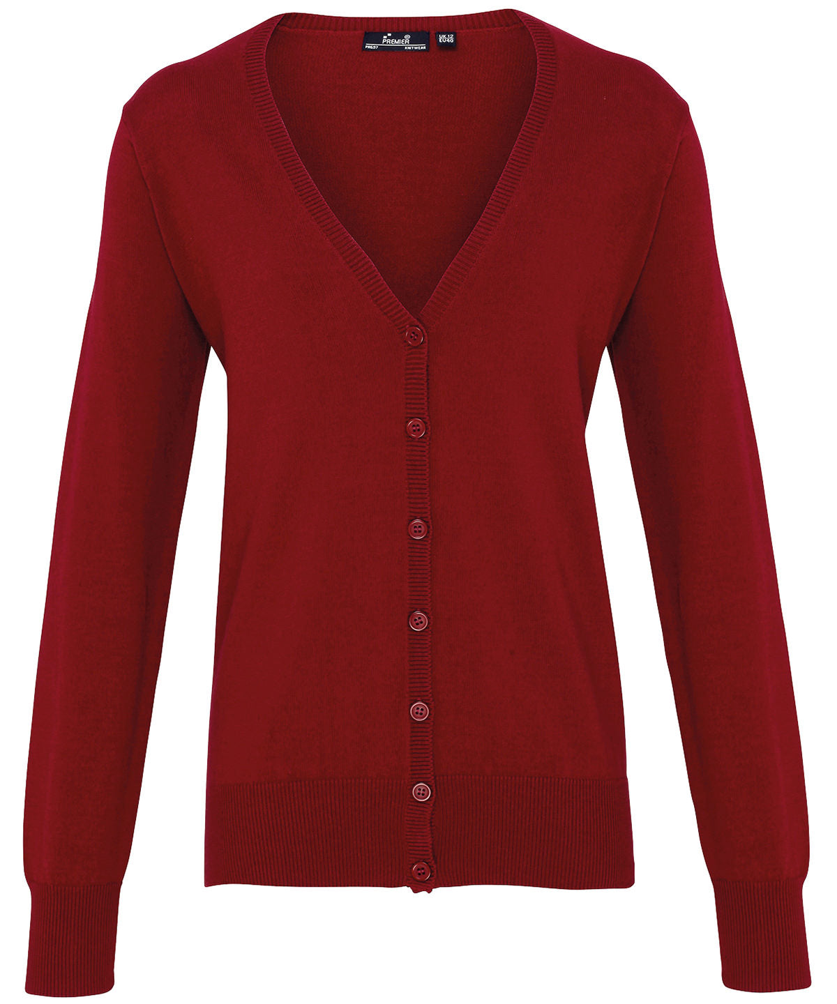 Women's button-through knitted cardigan