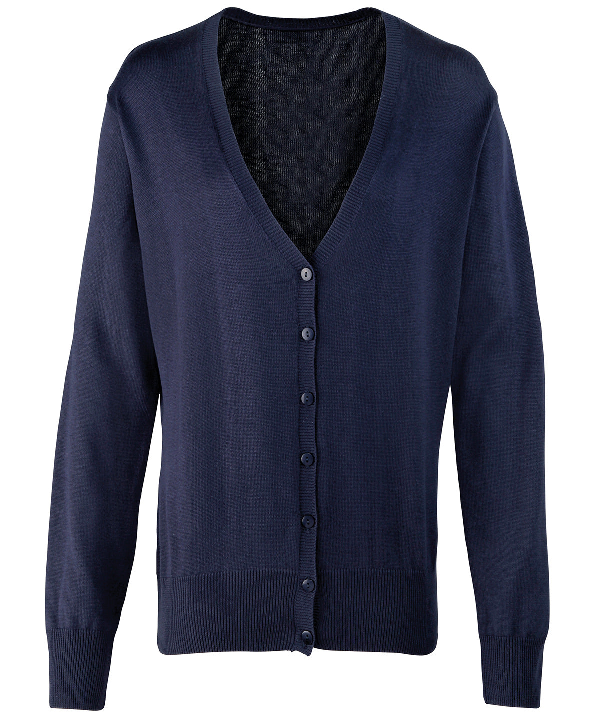 Women's button-through knitted cardigan