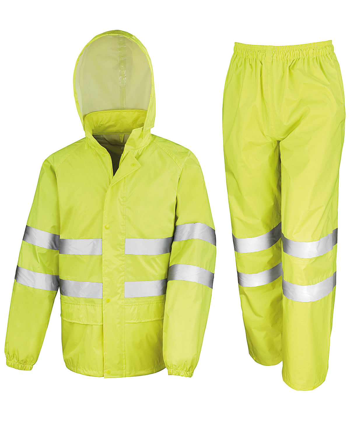 High-viz waterproof suit