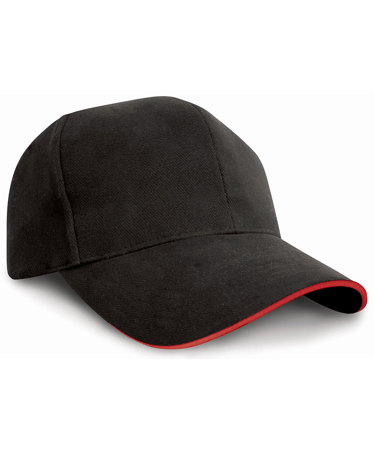 Pro-style heavy cotton cap with sandwich peak