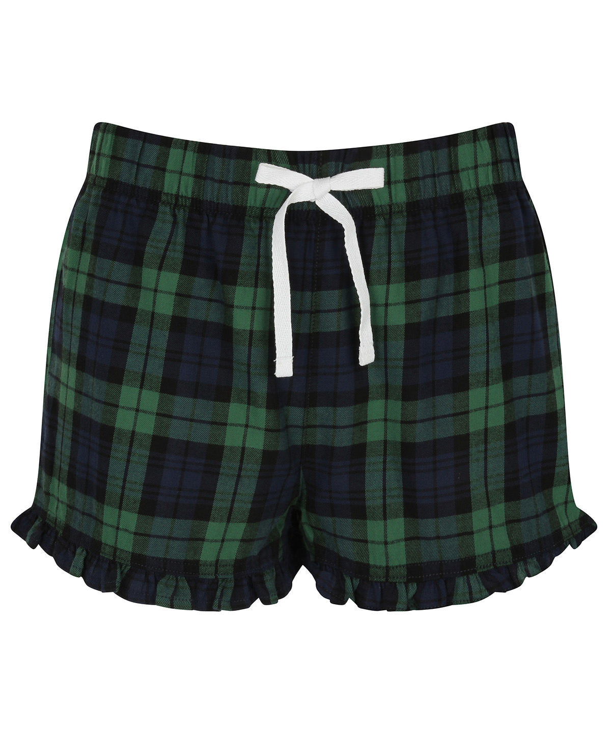 Women's tartan frill shorts