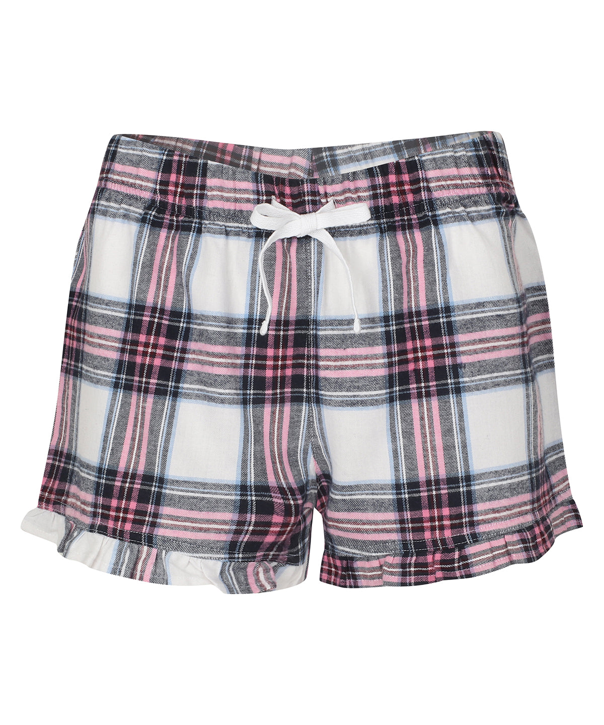 Women's tartan frill shorts