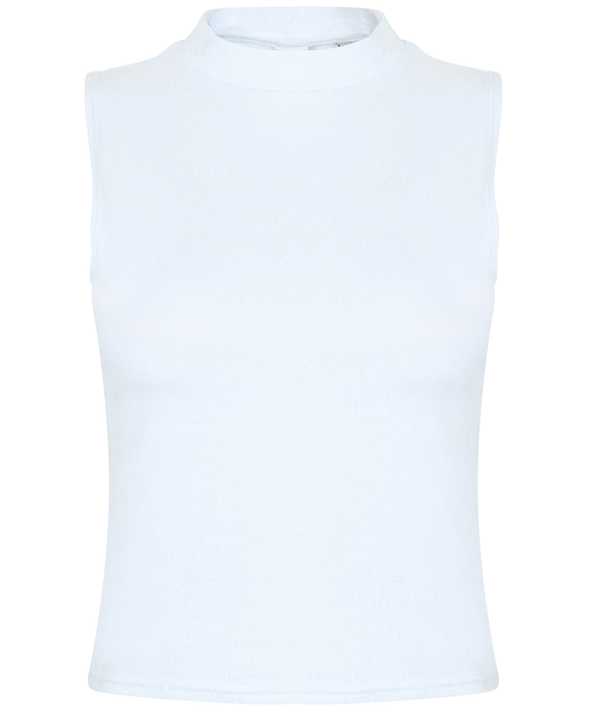 Women's high neck crop vest