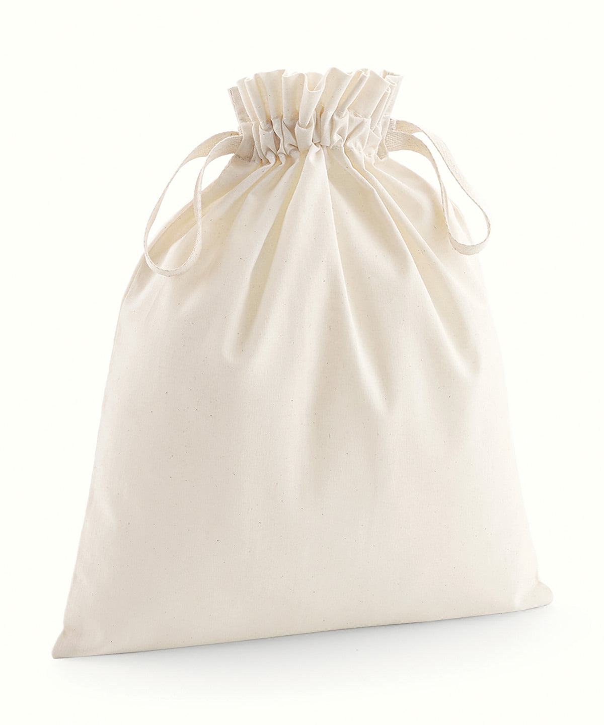 Organic cotton drawcord bag