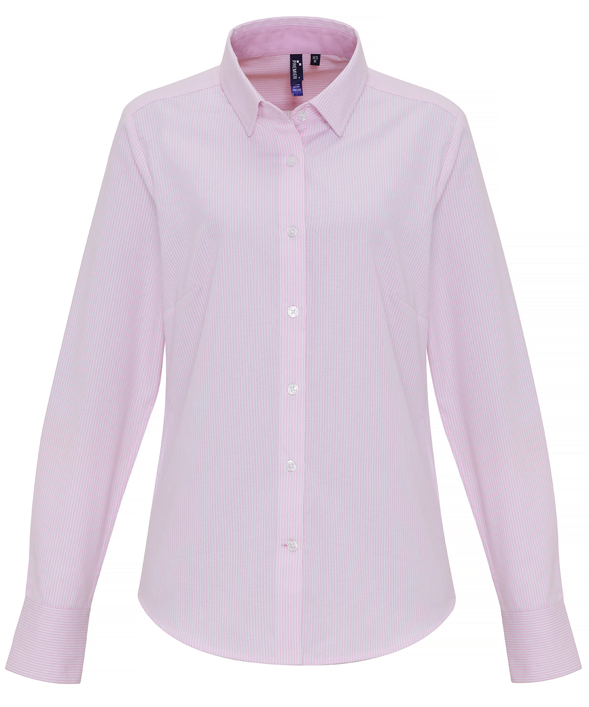 Women's cotton-rich Oxford stripes blouse