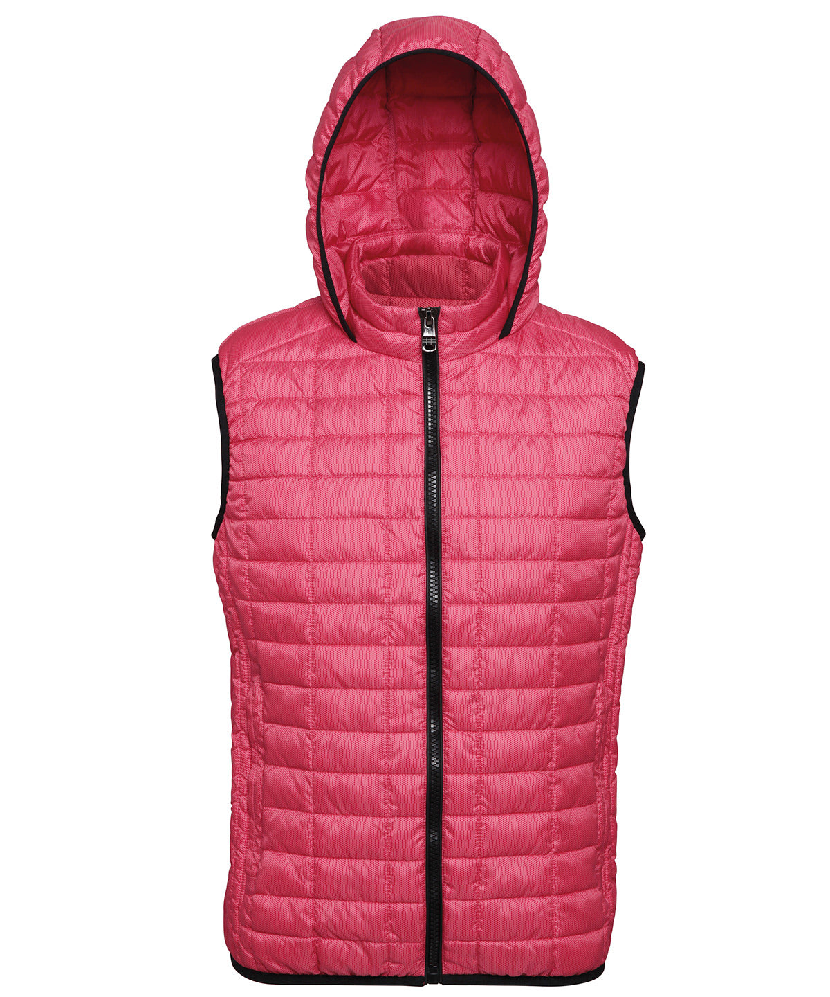 Honeycomb hooded gilet