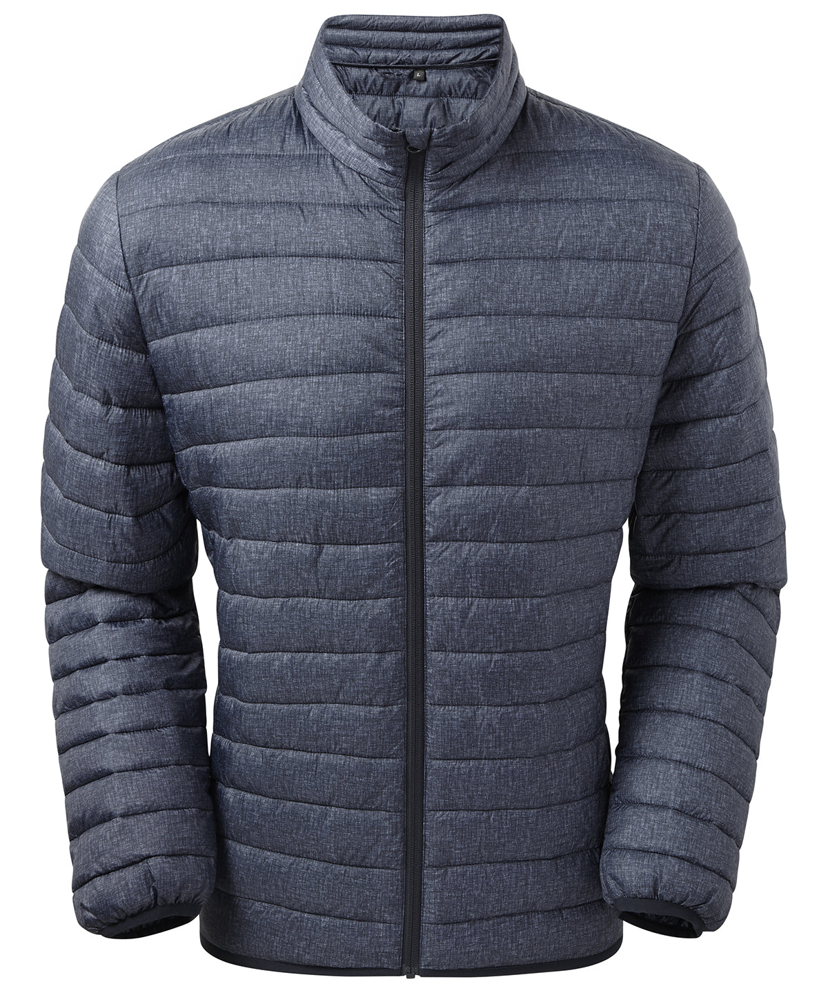 Melange padded jacket