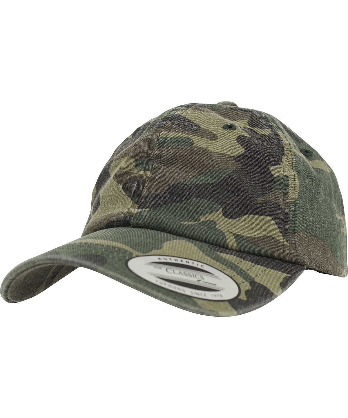 Low-profile camo washed cap (6245CW)