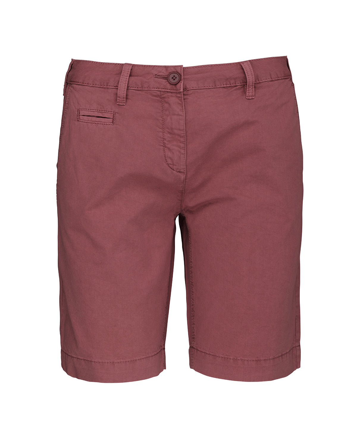 Ladies' washed effect Bermuda shorts