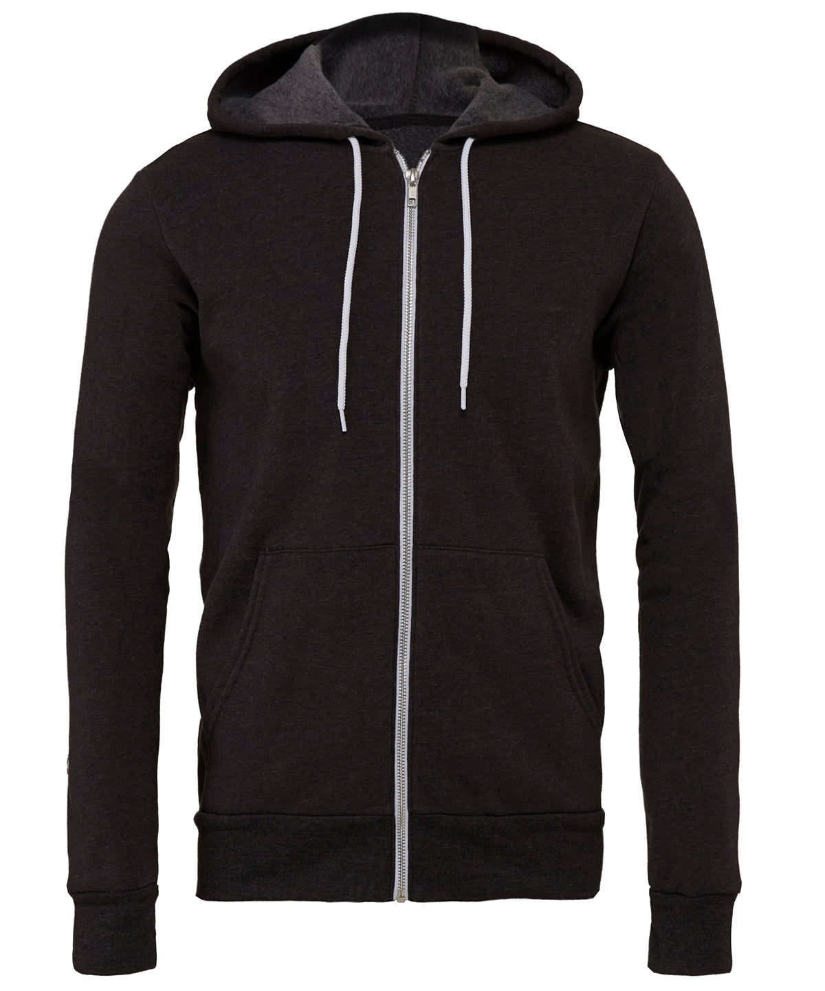 Unisex polycotton fleece full-zip hoodie