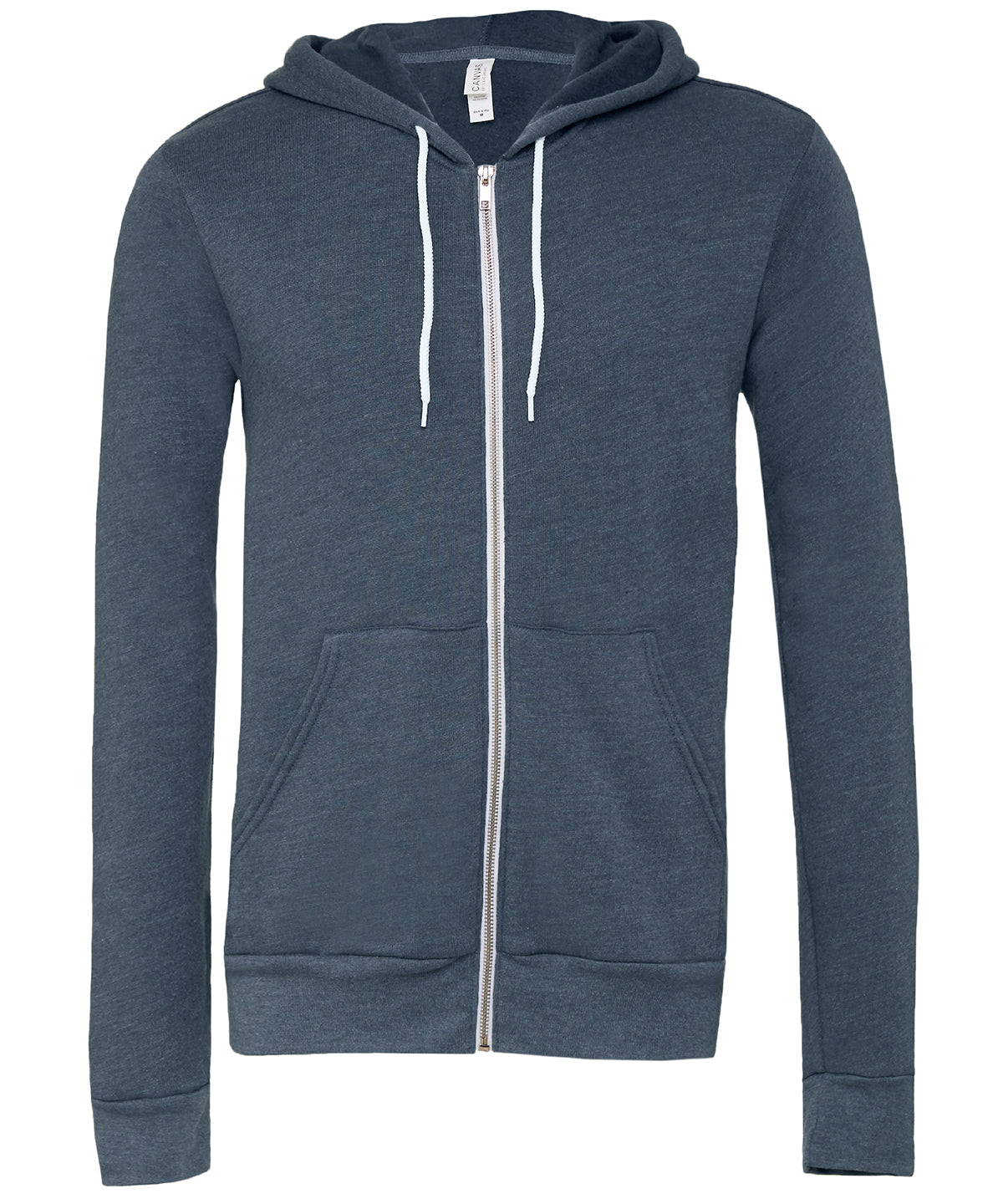 Unisex polycotton fleece full-zip hoodie