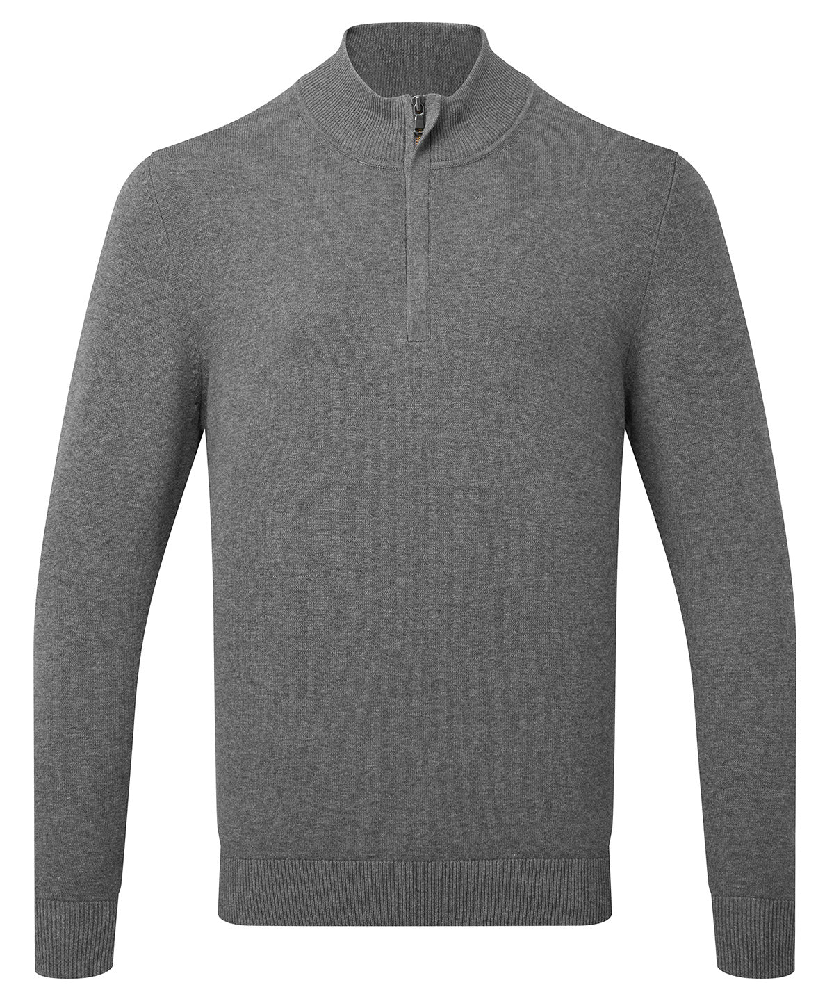 Men's cotton blend ¼ zip sweater