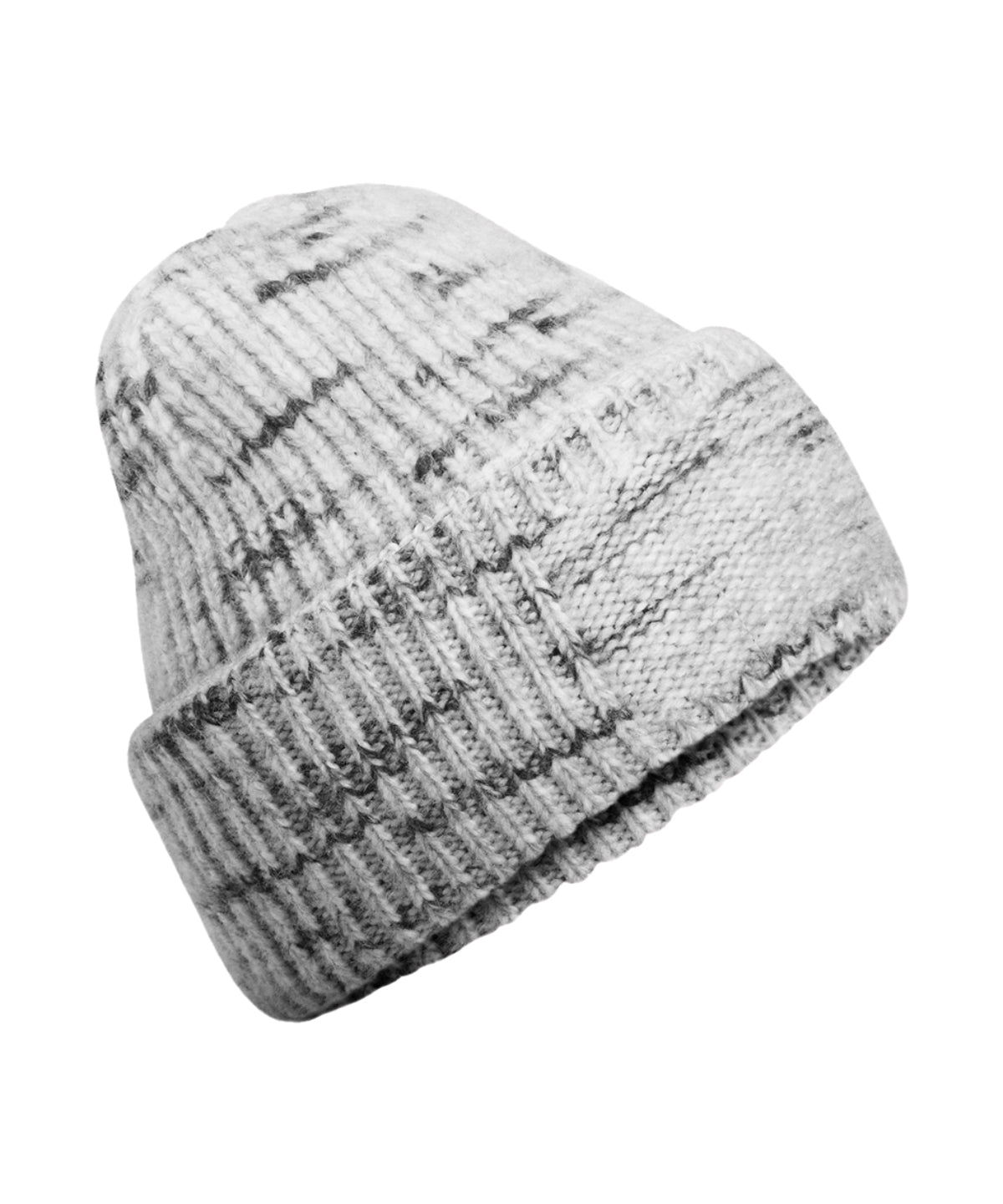 Chunky knit reverse patch beanie