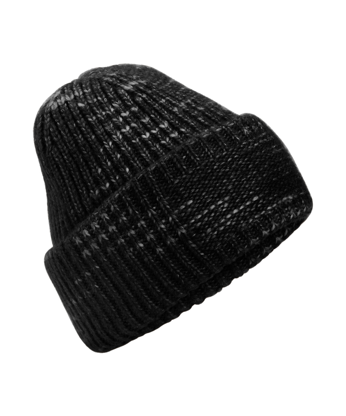 Chunky knit reverse patch beanie