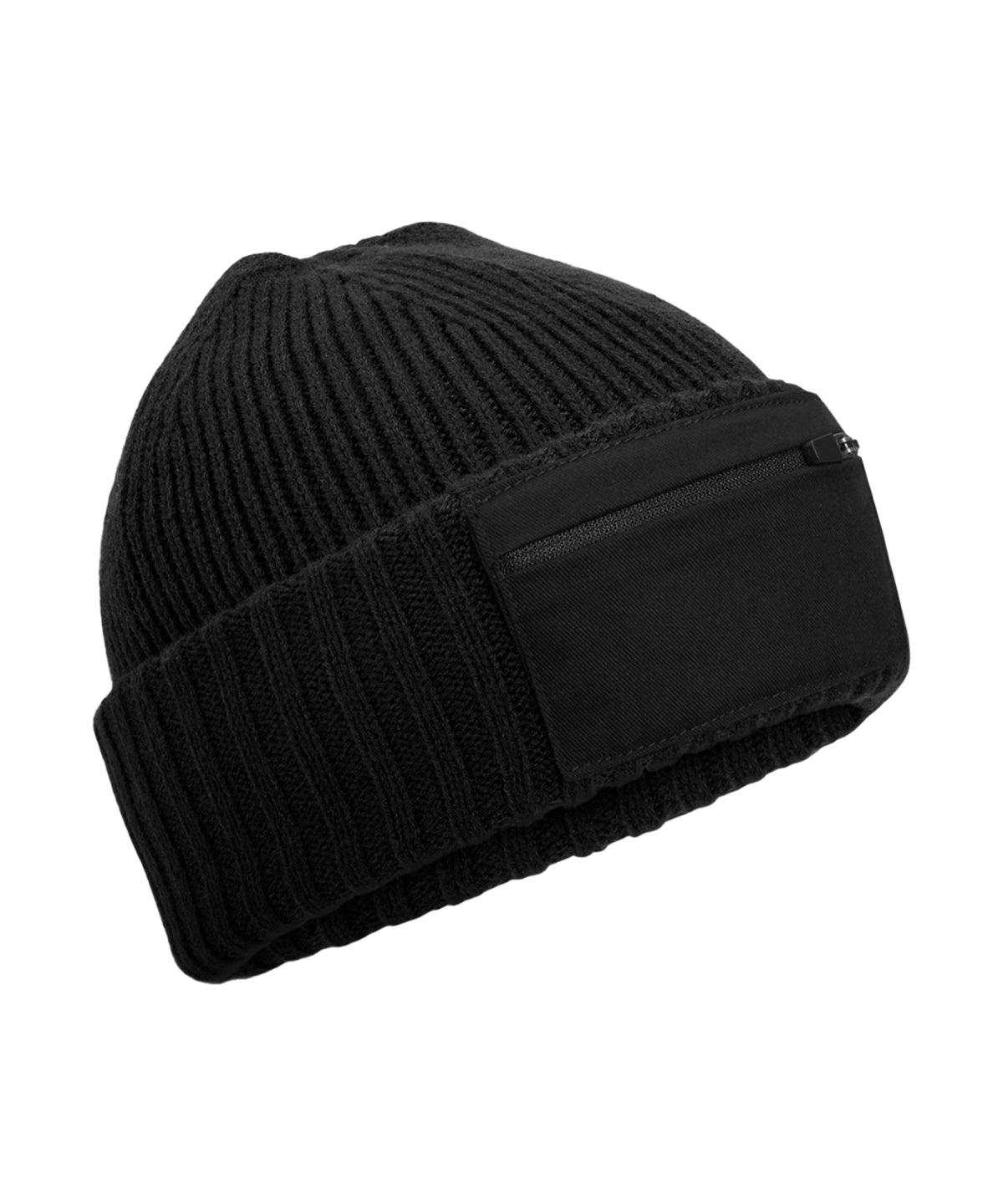 Zip patch beanie