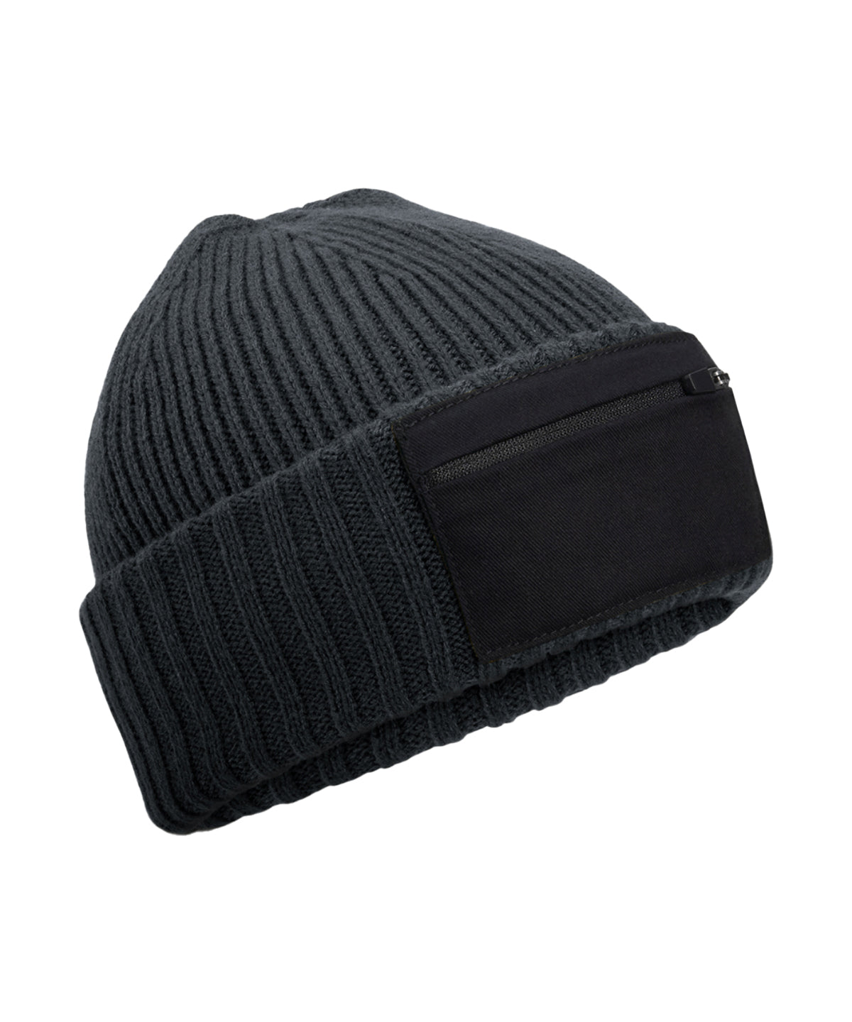 Zip patch beanie