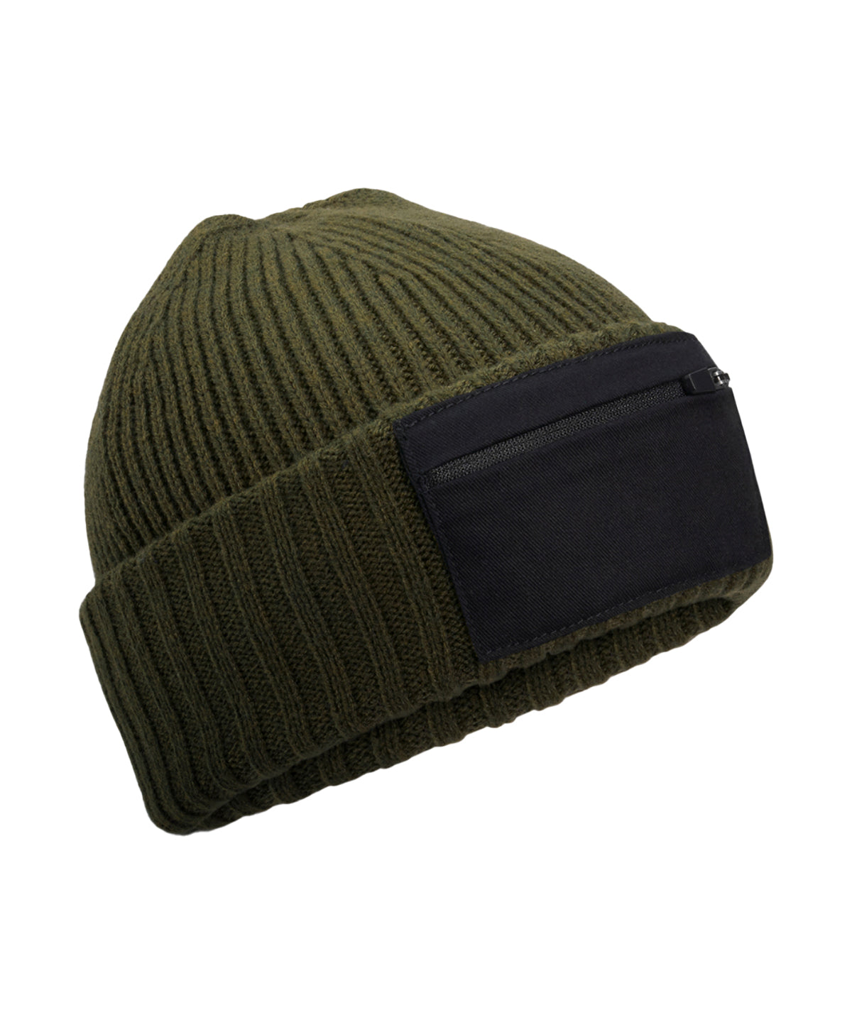 Zip patch beanie