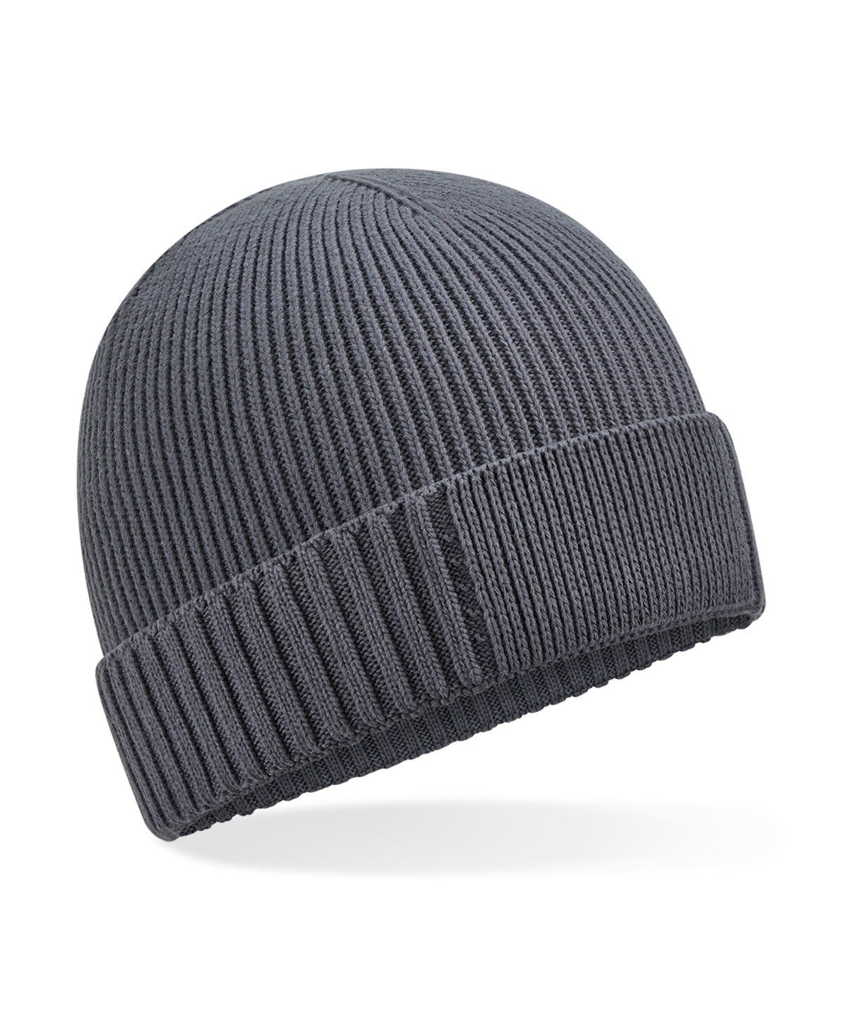 Organic cotton engineered patch beanie