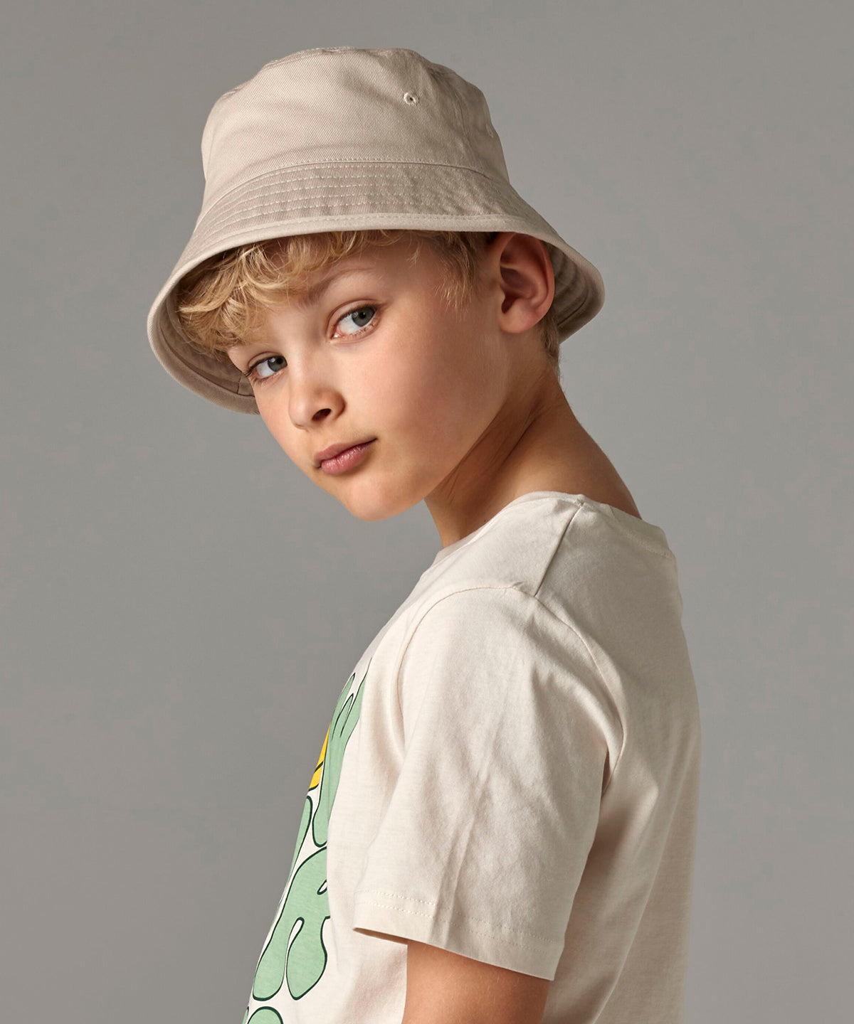 Junior organic cotton bucket hat