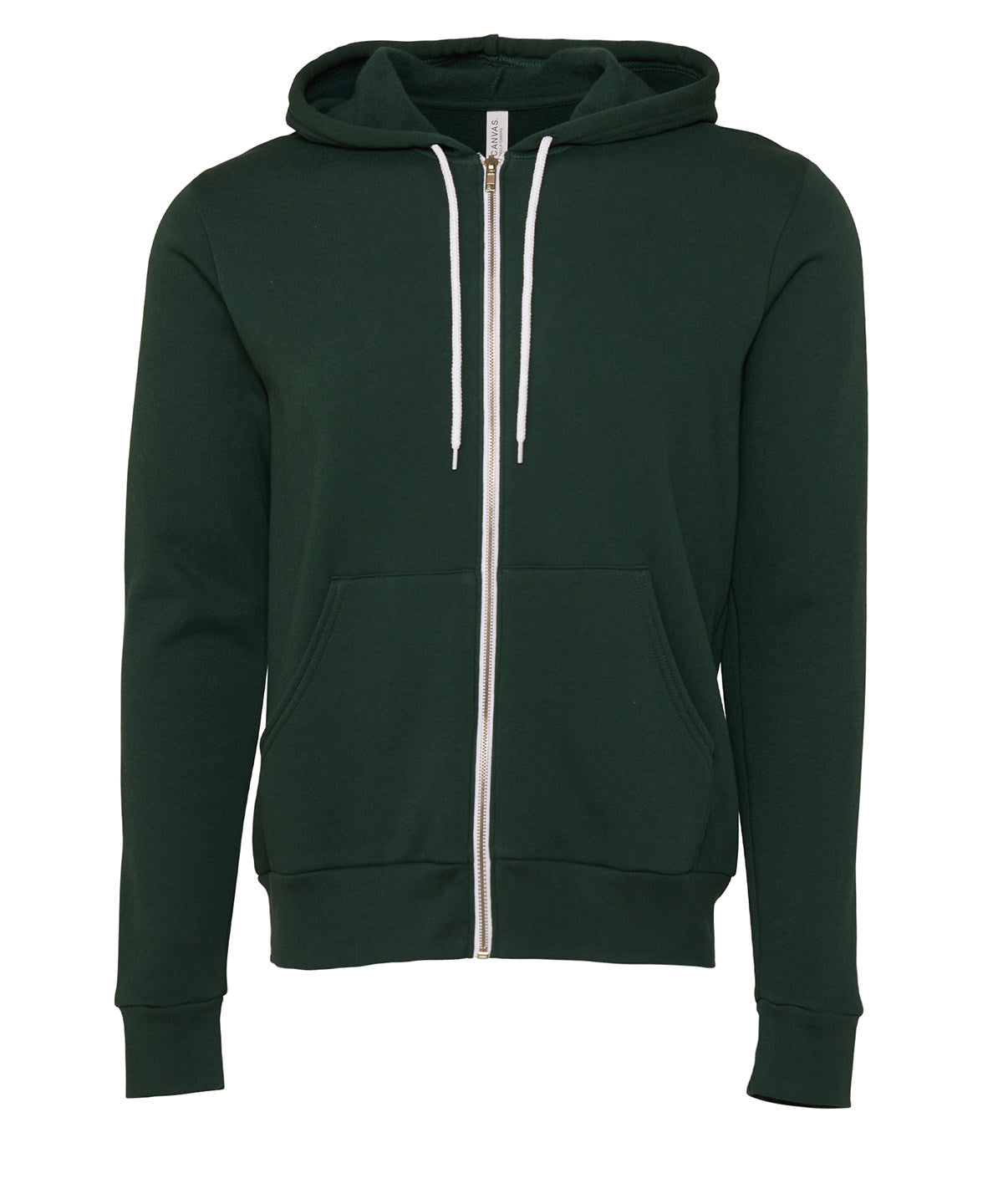 Unisex polycotton fleece full-zip hoodie