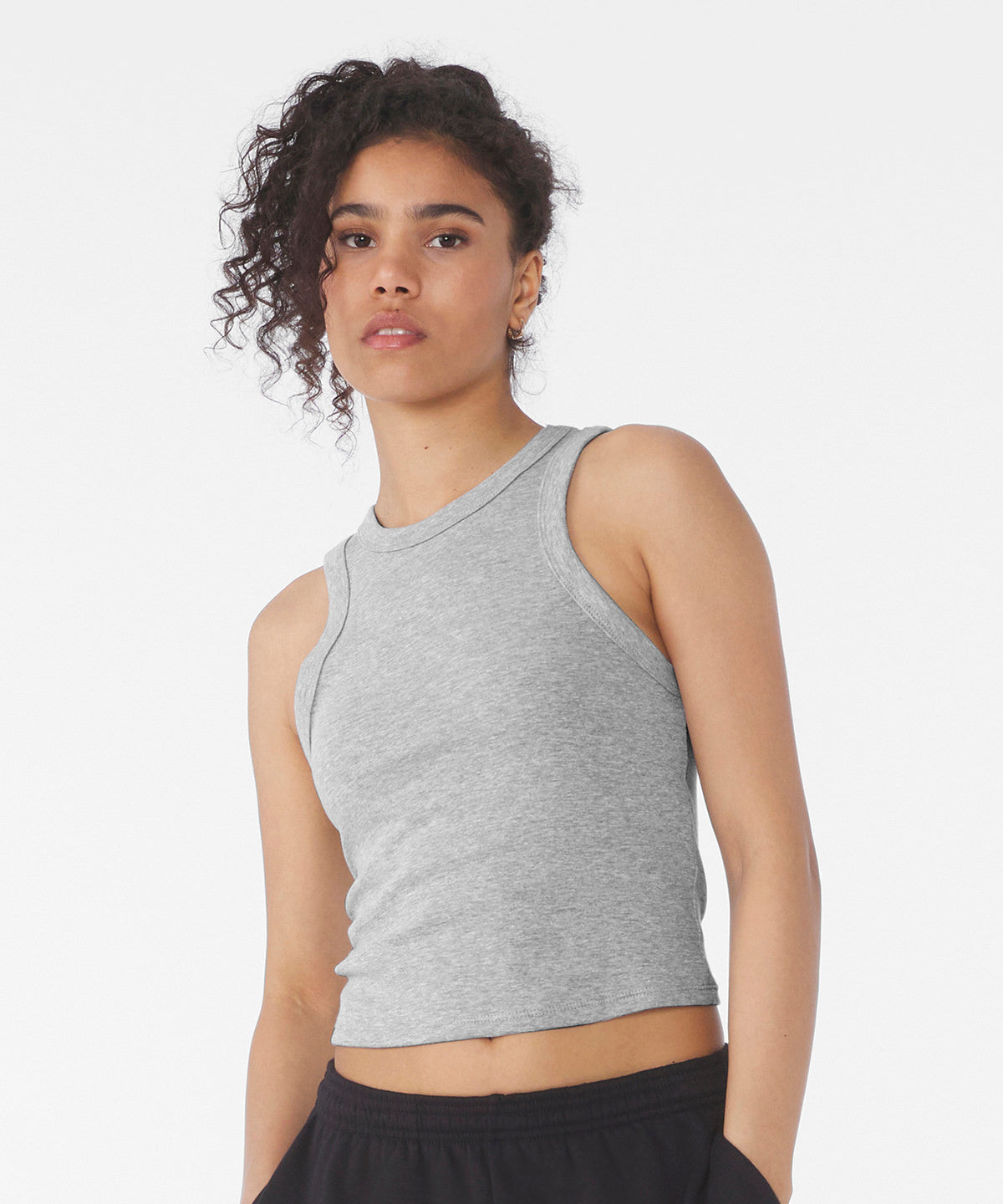 Women’s micro rib racer tank