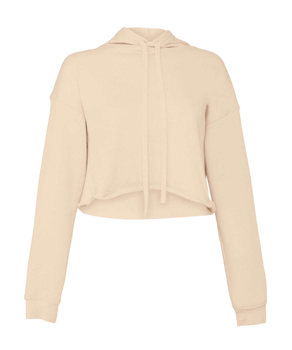 Women's cropped fleece hoodie