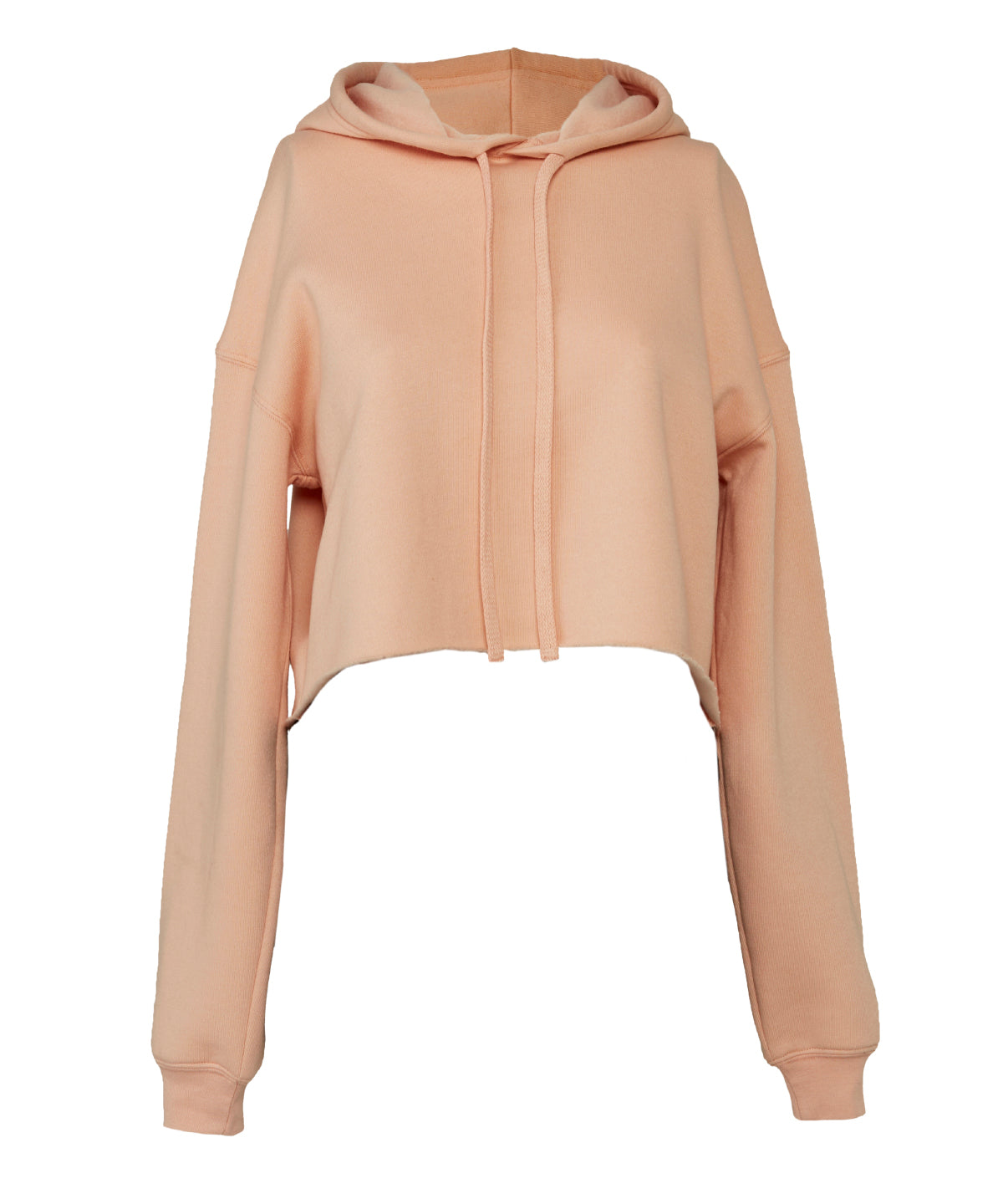 Women's cropped fleece hoodie