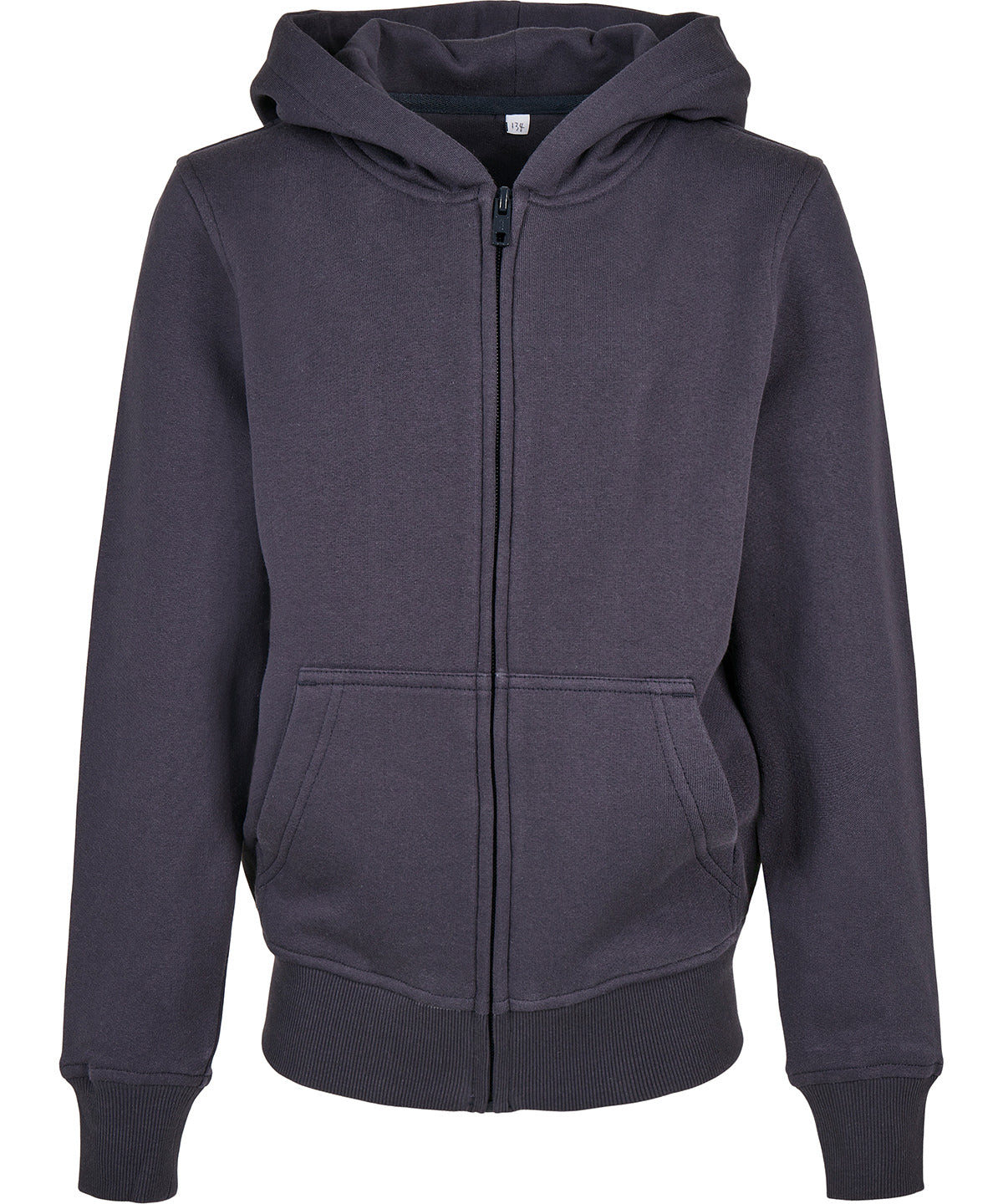 Organic kids basic zip hoodie