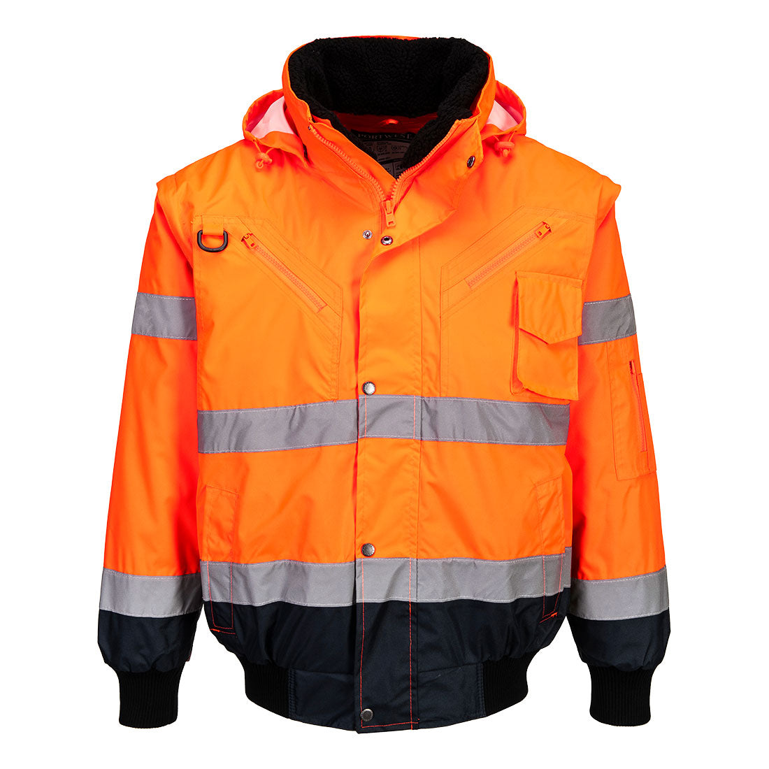 Hi-Vis 3-in-1 Contrast Bomber Jacket