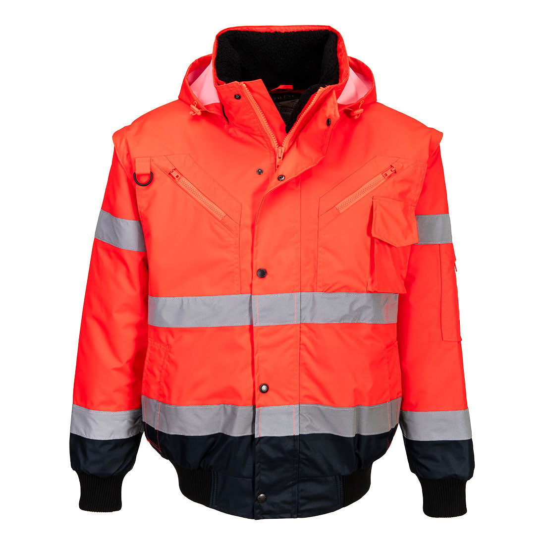 Hi-Vis 3-in-1 Contrast Bomber Jacket