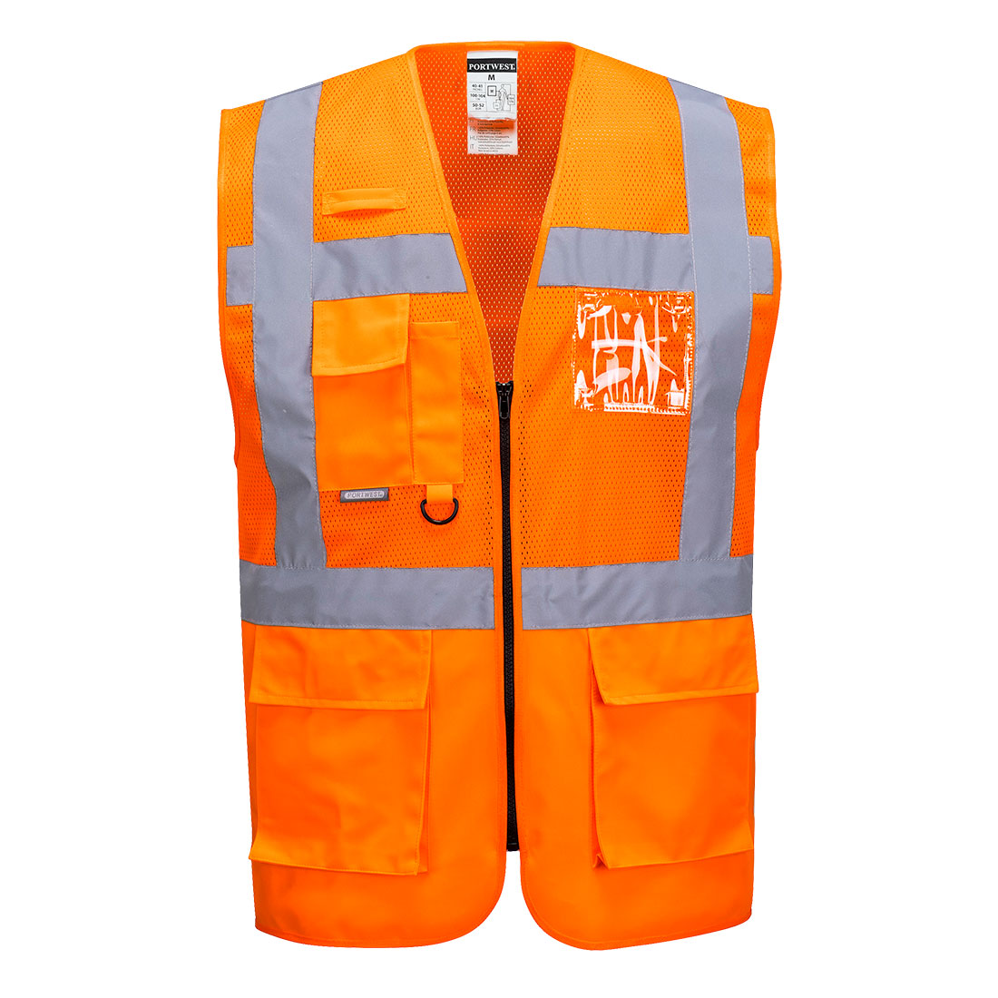 Madrid Hi-Vis Half Mesh Executive Vest