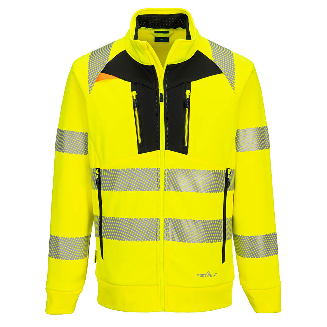 DX4 Hi-Vis Funnel Neck Zipped Sweatshirt