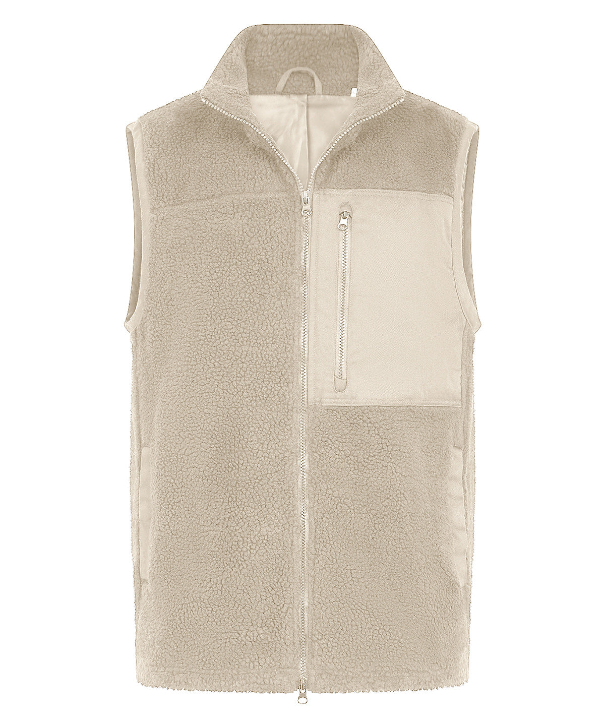 Recycled sherpa gilet