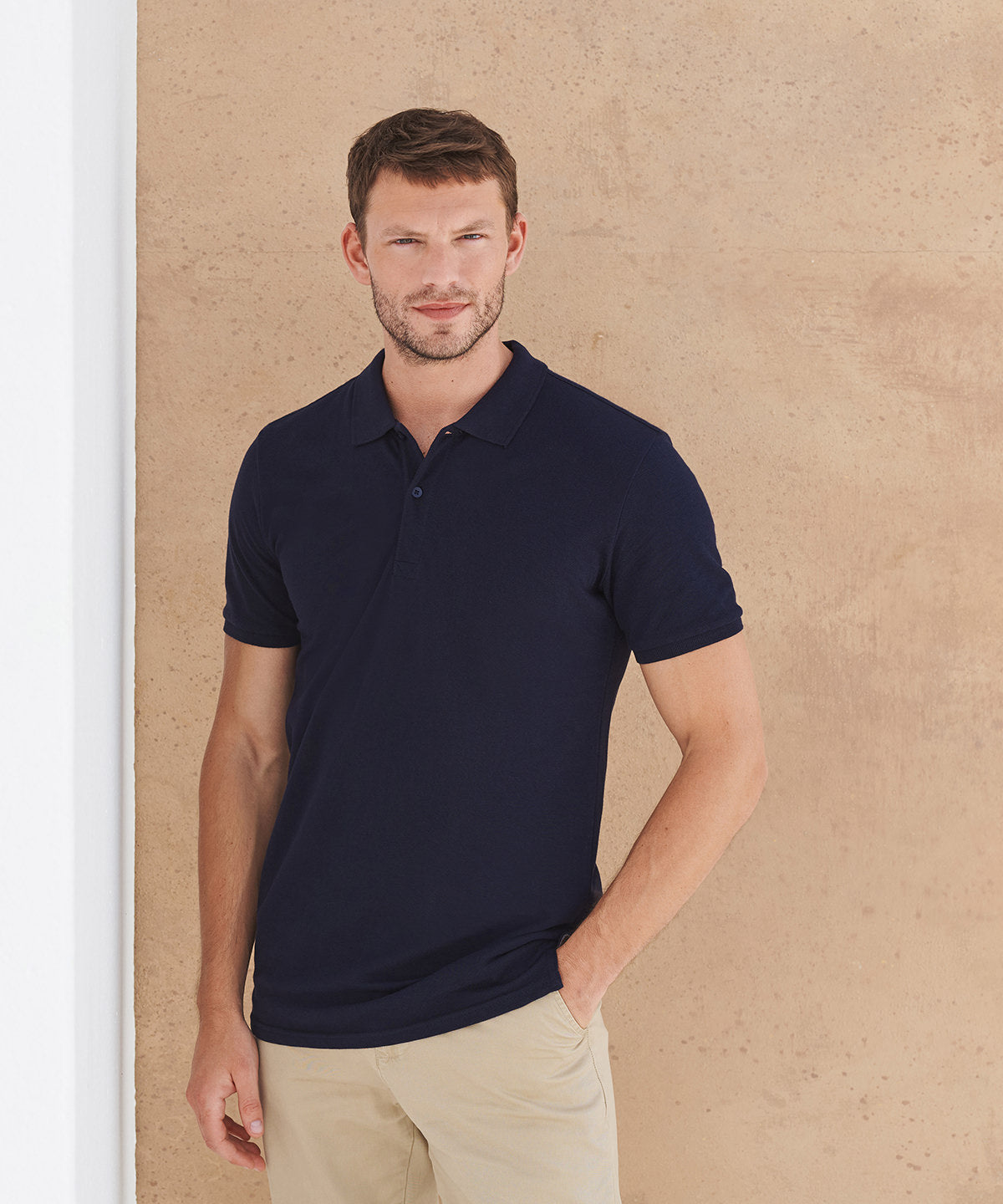 Micro-fine piqué polo shirt