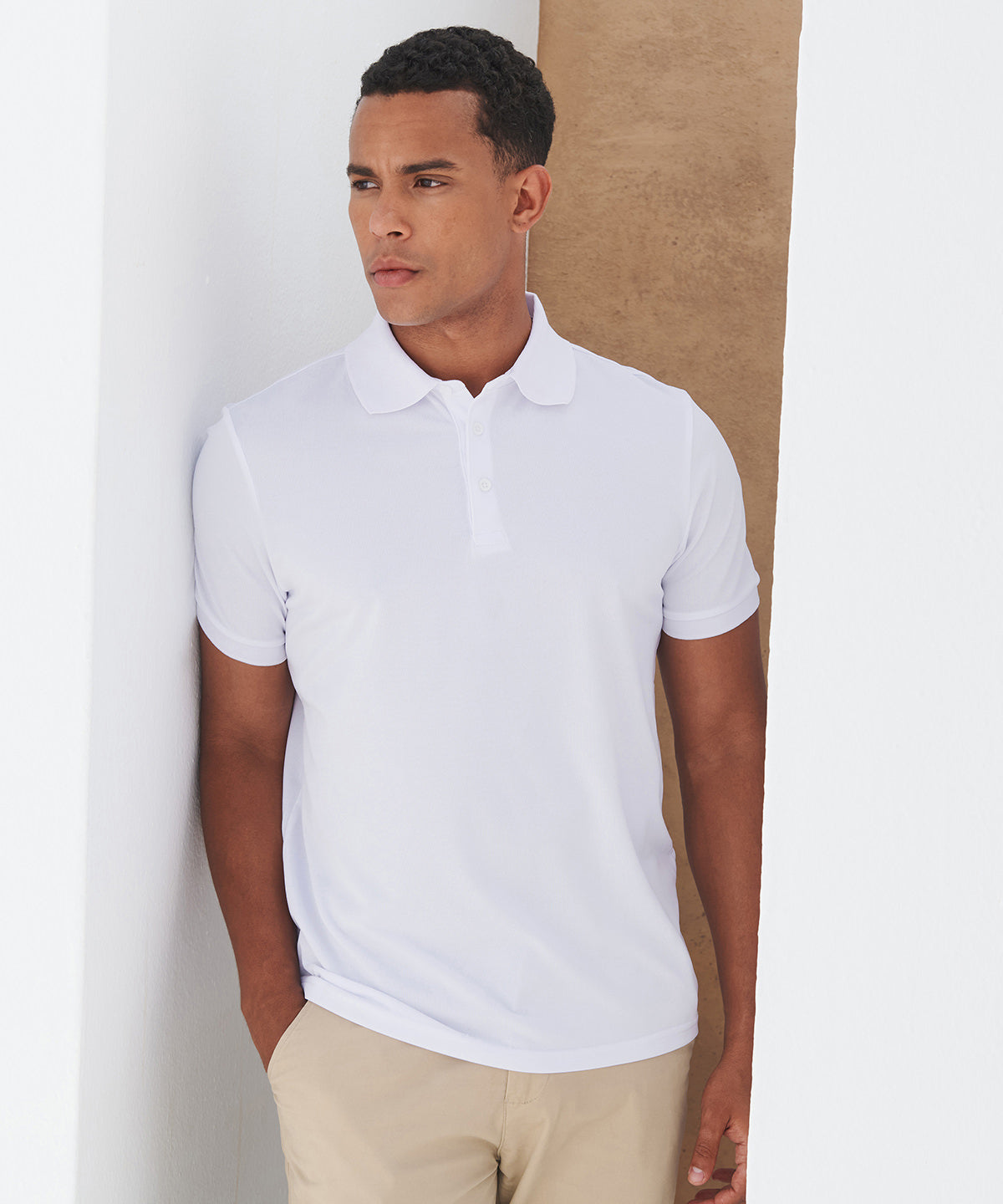 Recycled polyester polo shirt